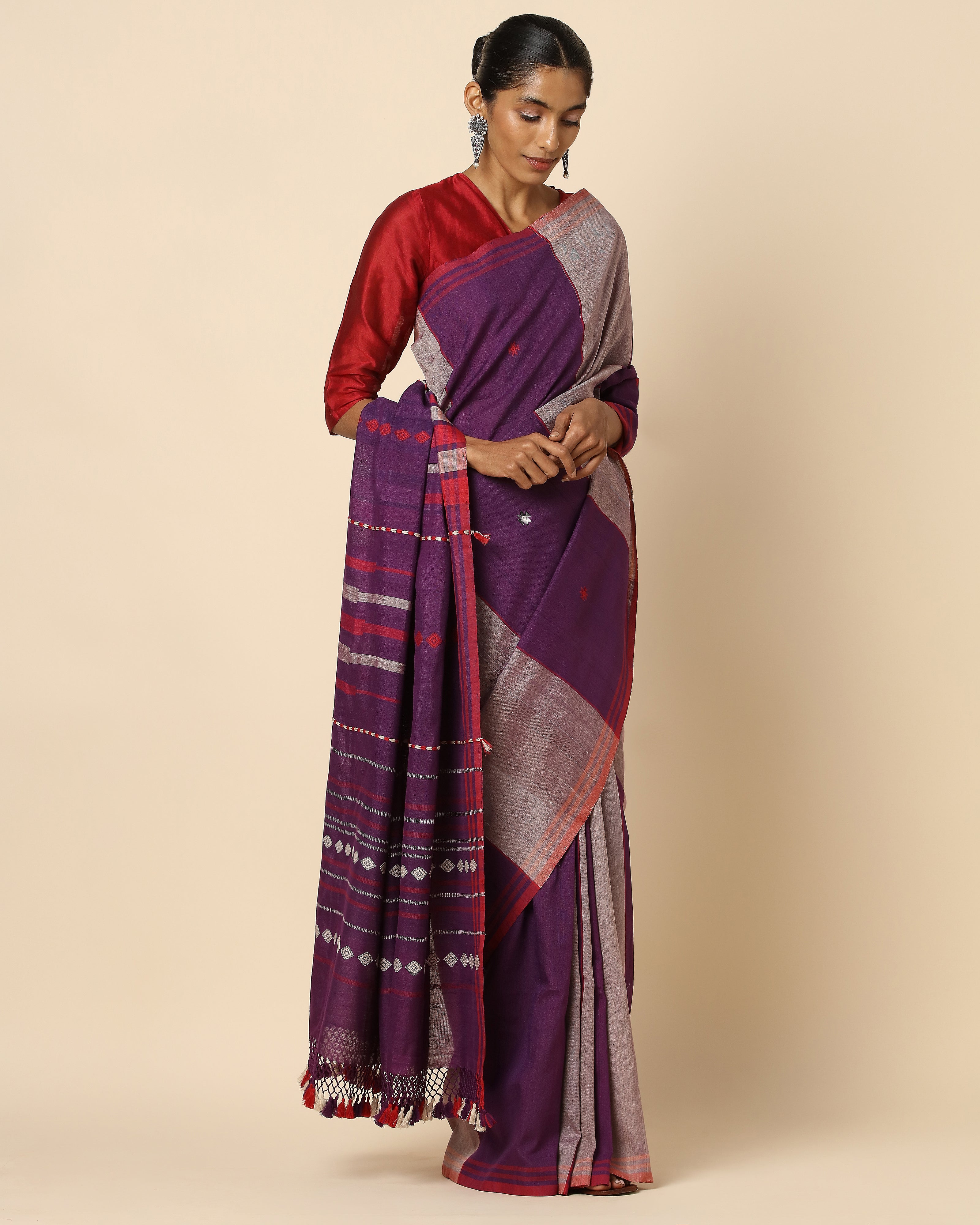 Kamila Extra Weft Cotton Silk Saree