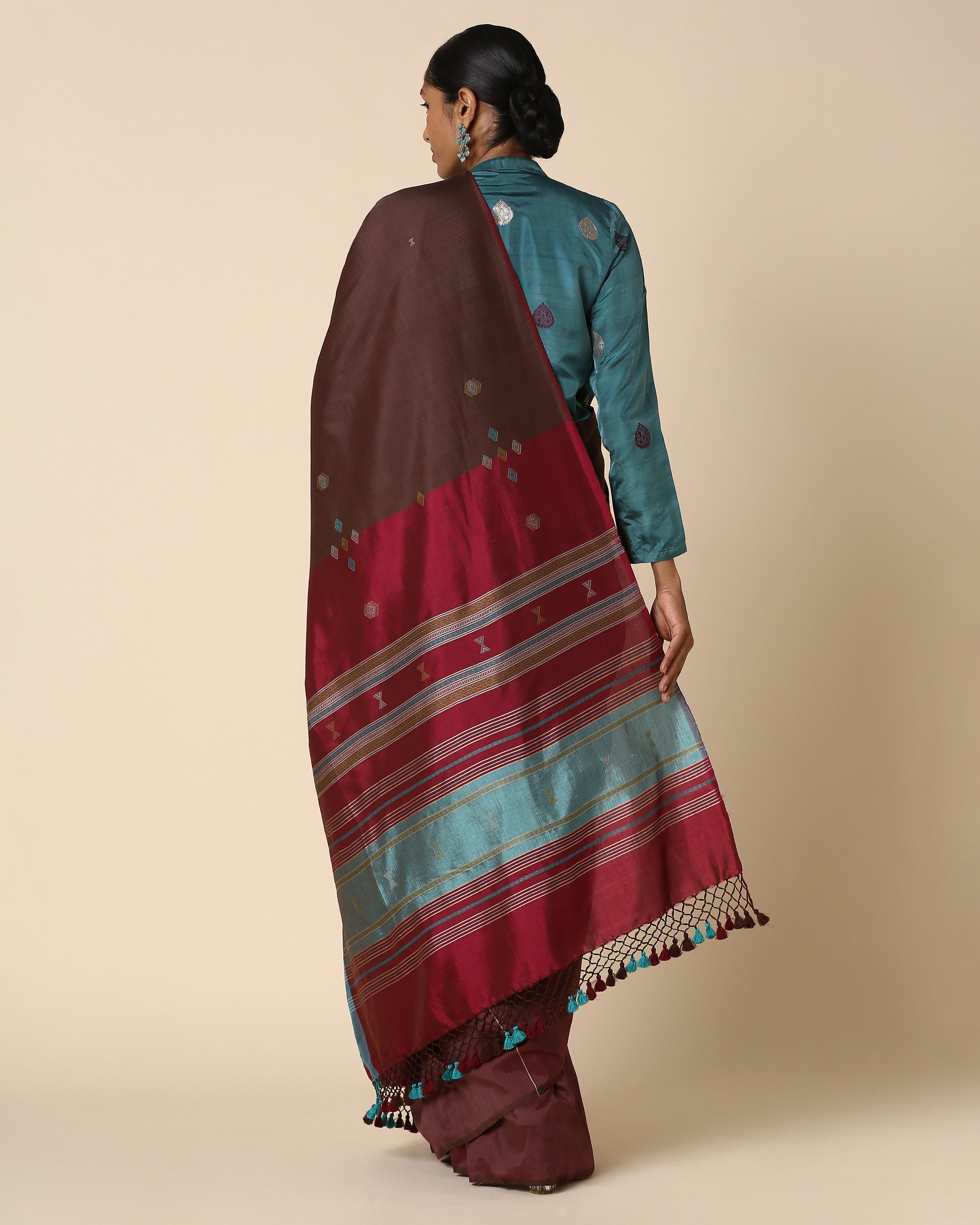 Etisha Bhujodi Tangalia Cotton Silk Saree