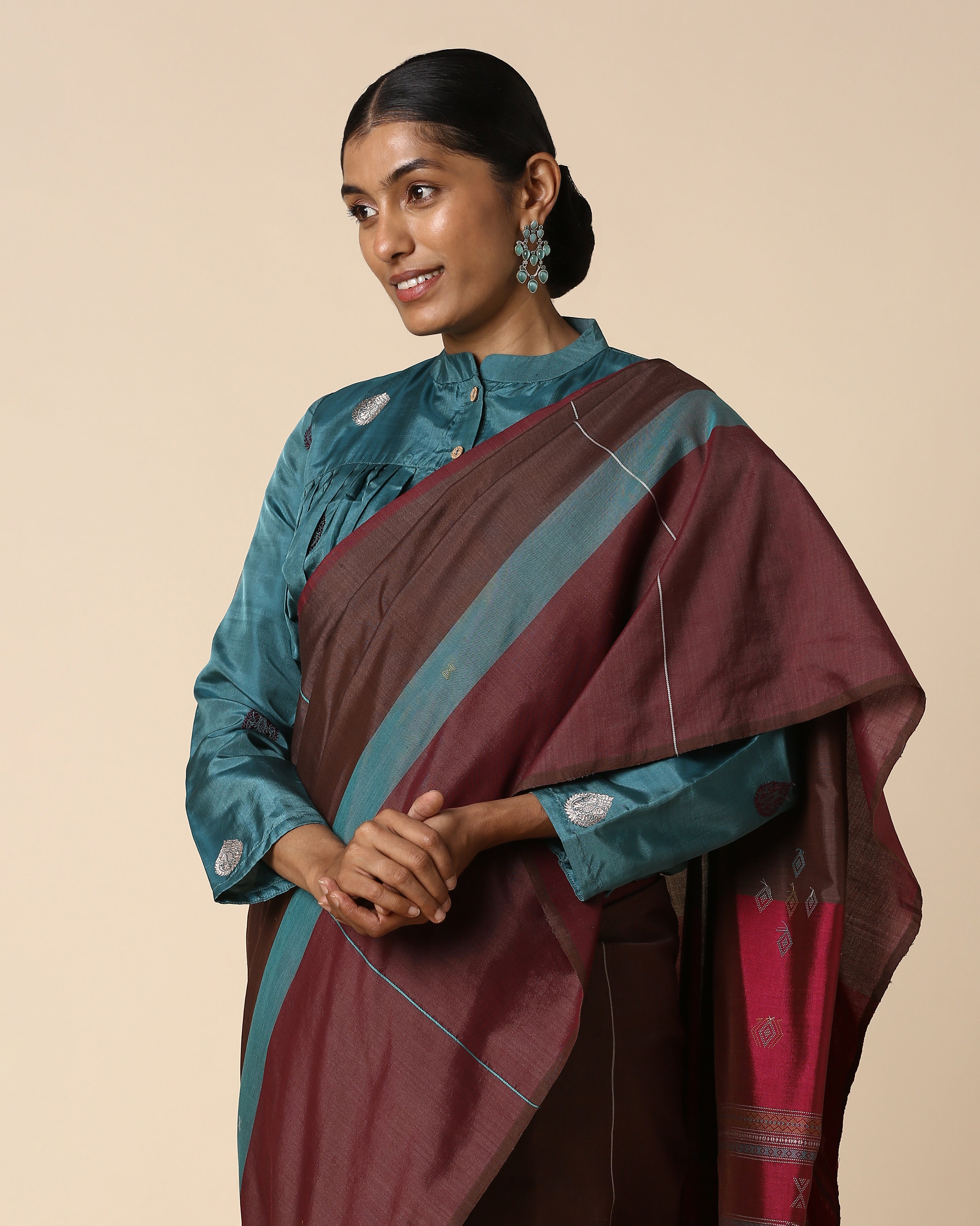 Etisha Bhujodi Tangalia Cotton Silk Saree