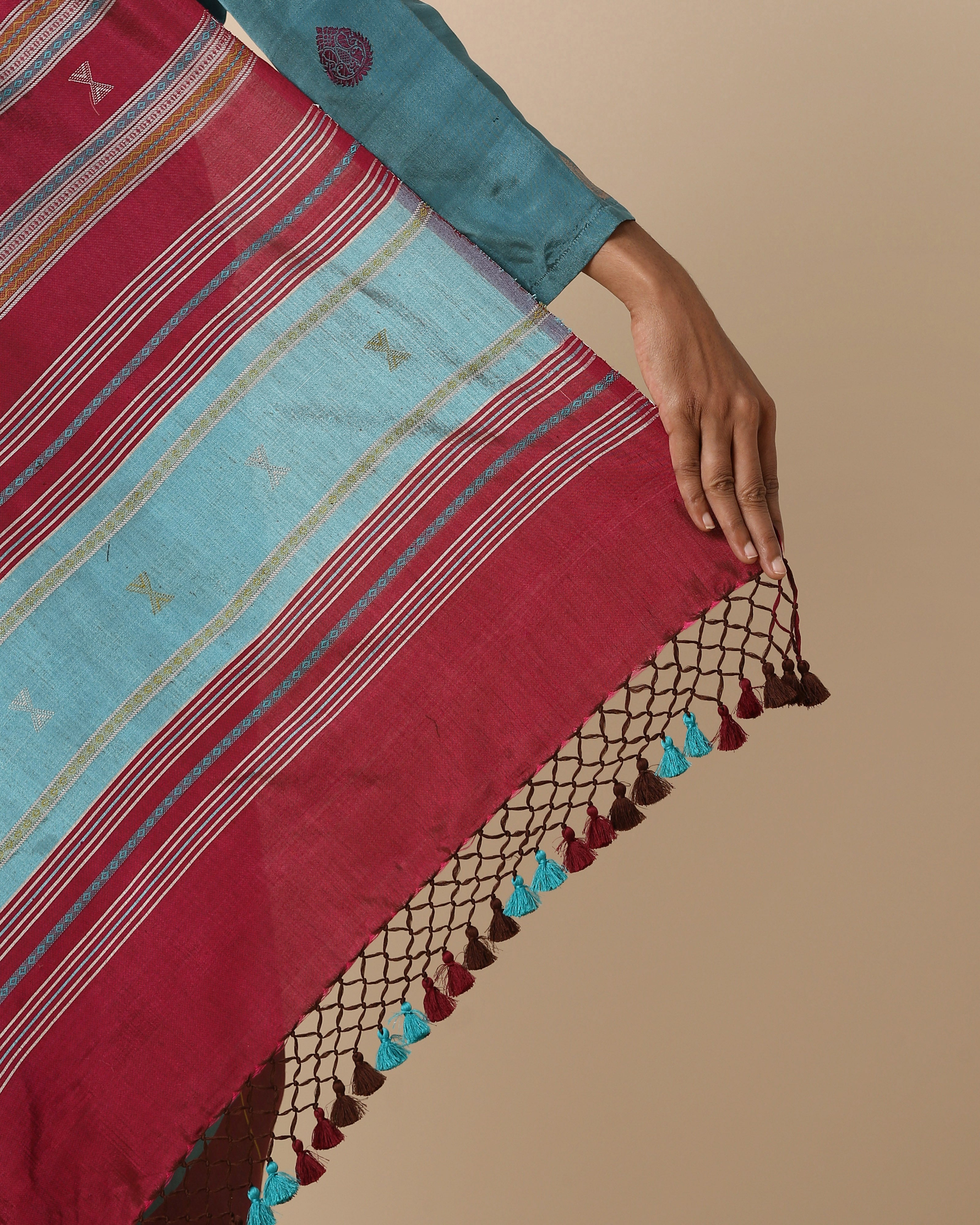 Etisha Bhujodi Tangalia Cotton Silk Saree
