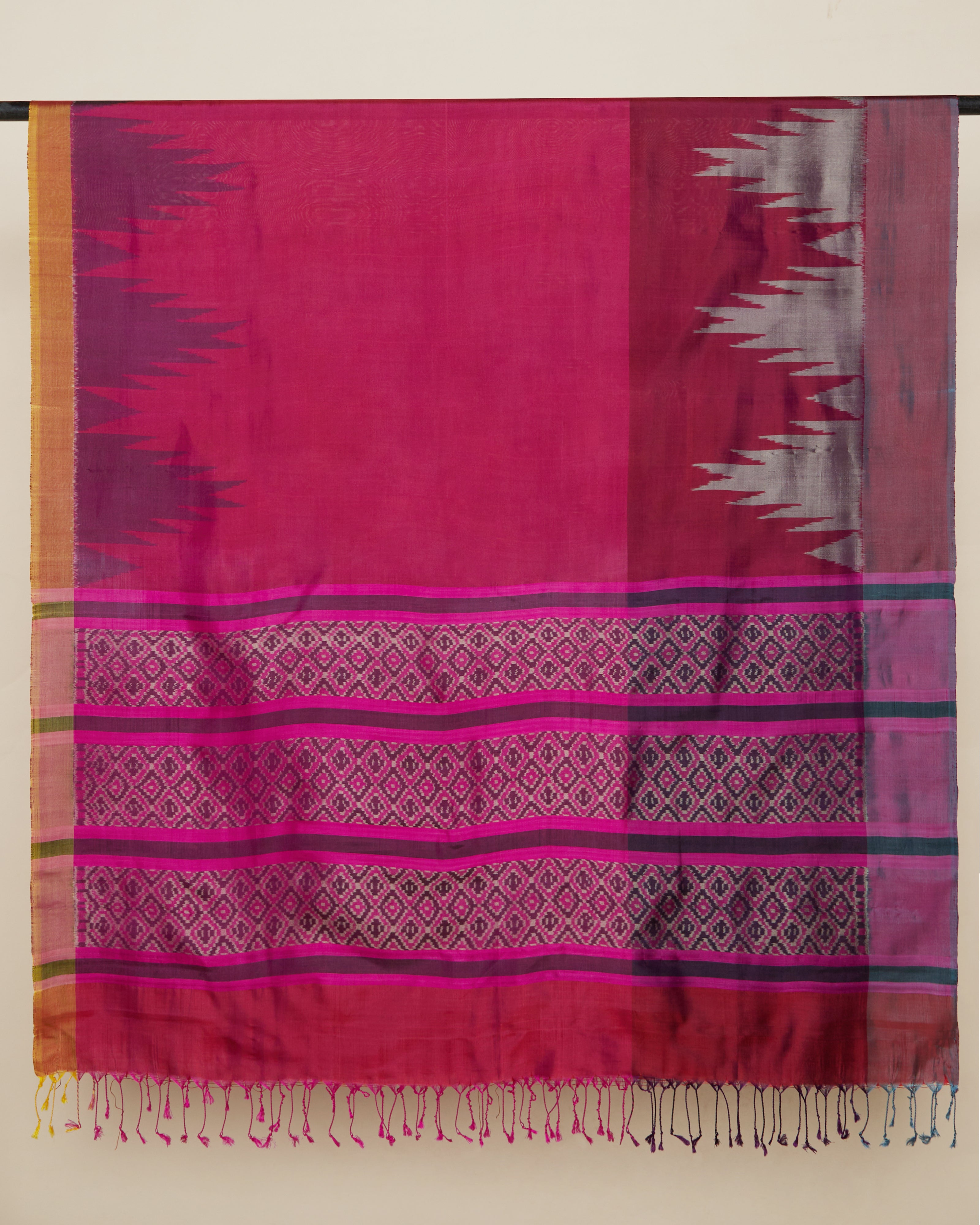 Aaravi Weft Ikat Silk Dupatta