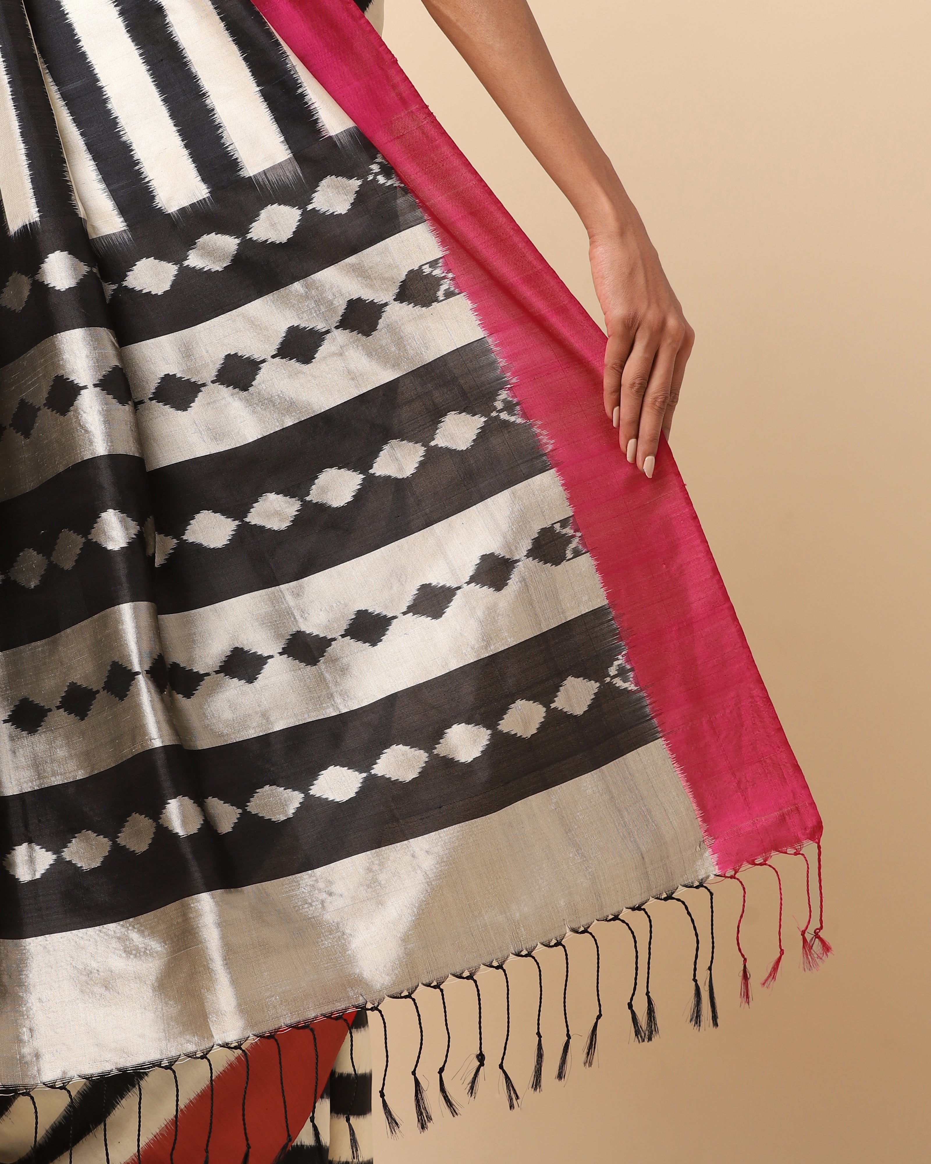 Dhriti Weft Ikat Silk Saree