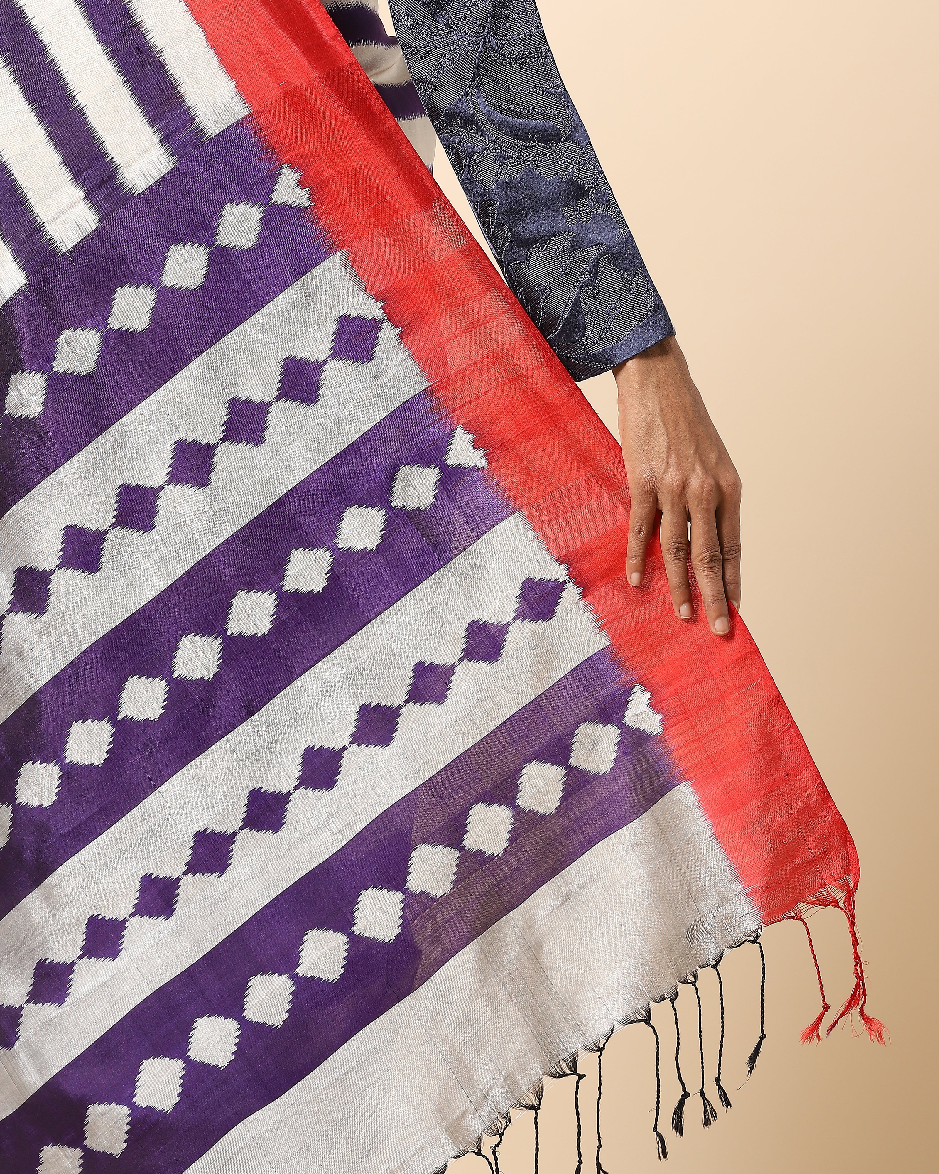 Dhriti Weft Ikat Silk Saree