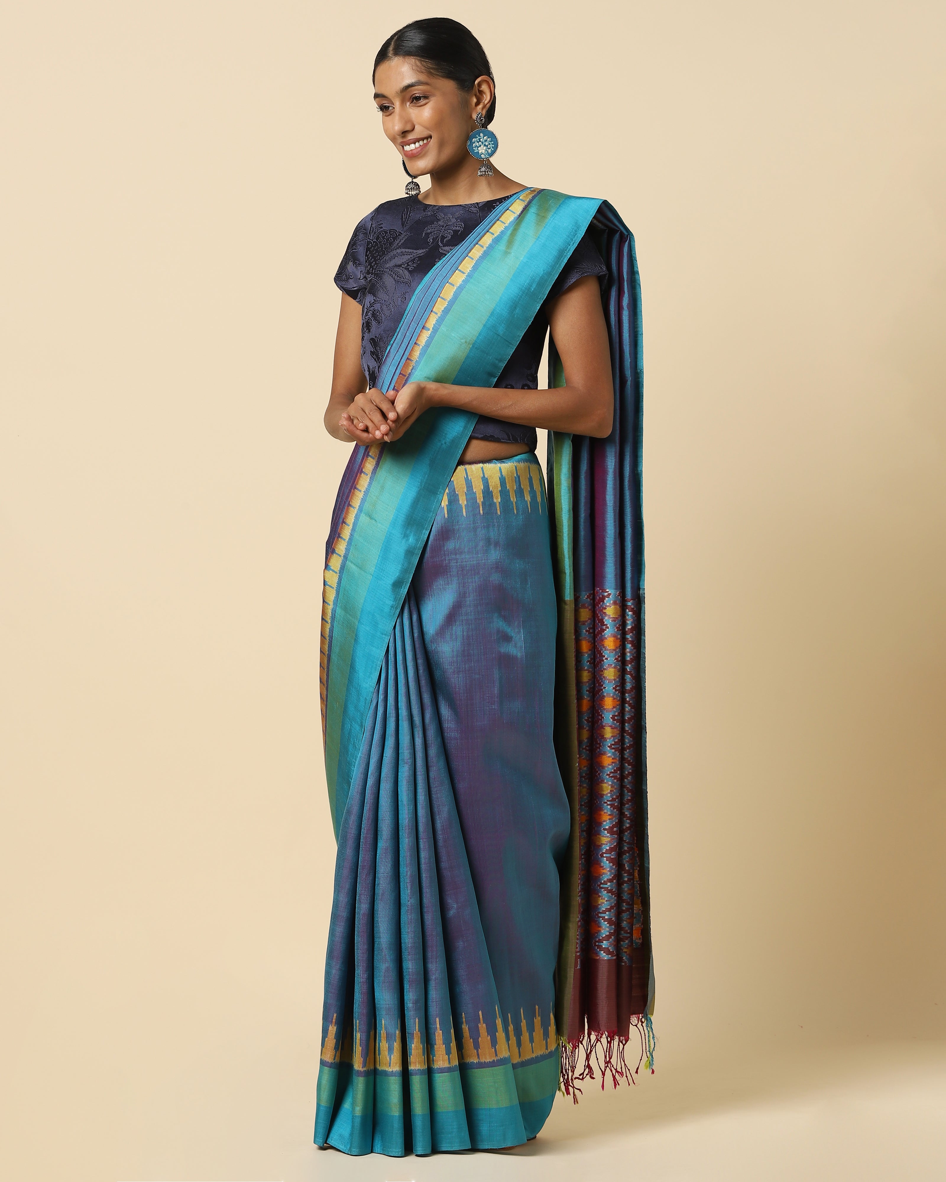 Kashvi Weft Ikat Silk Saree