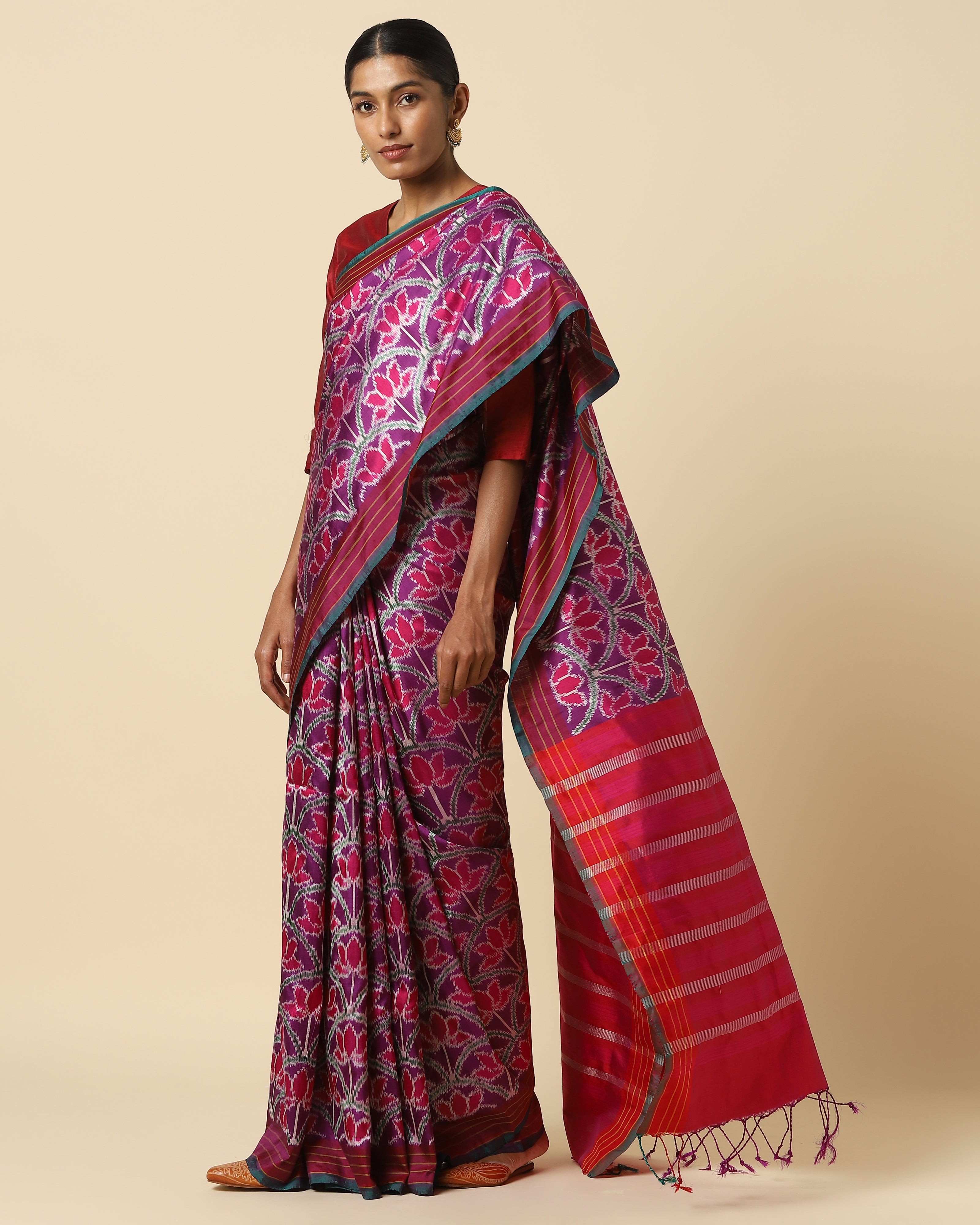 Navya Weft Ikat Silk Saree