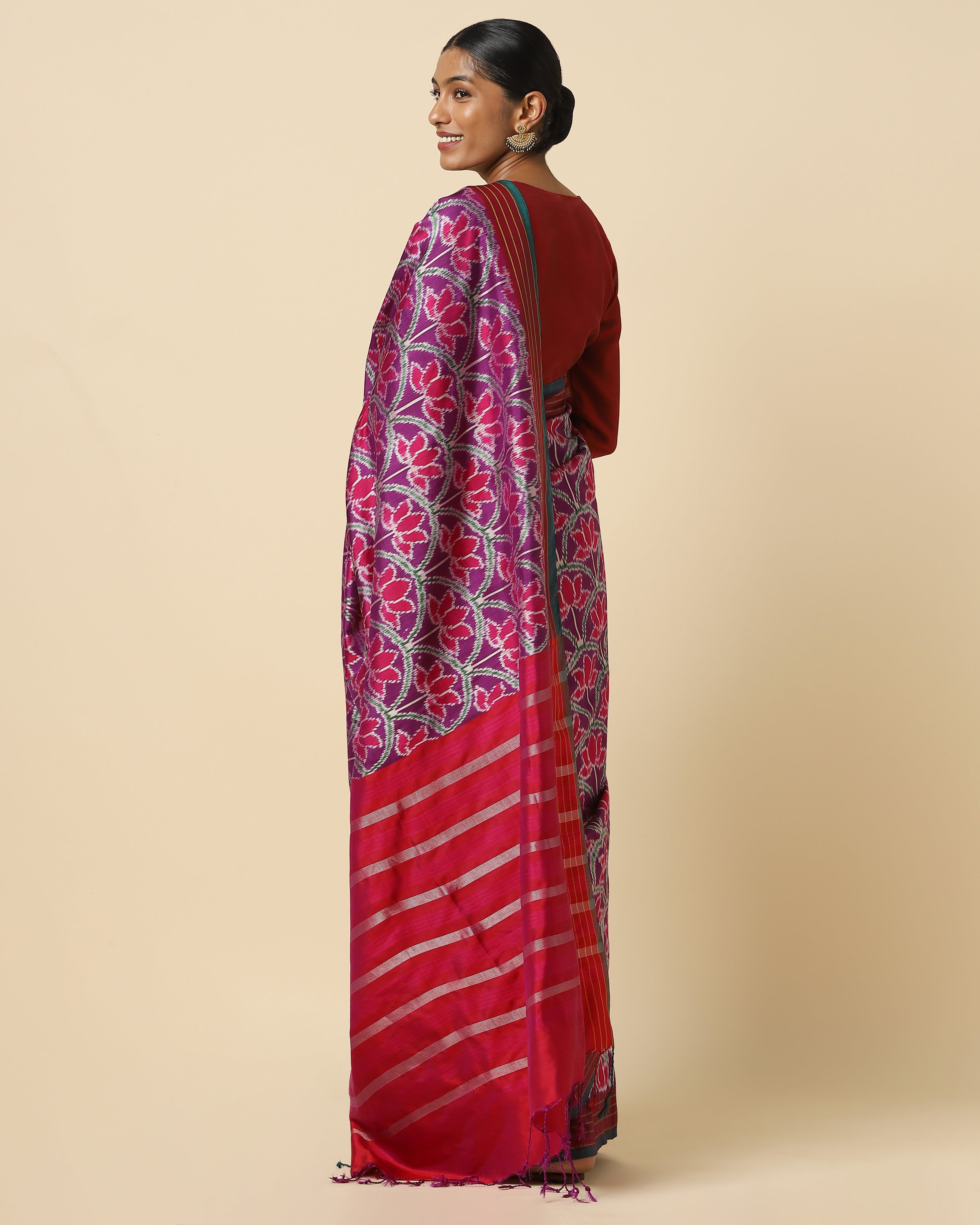 Navya Weft Ikat Silk Saree