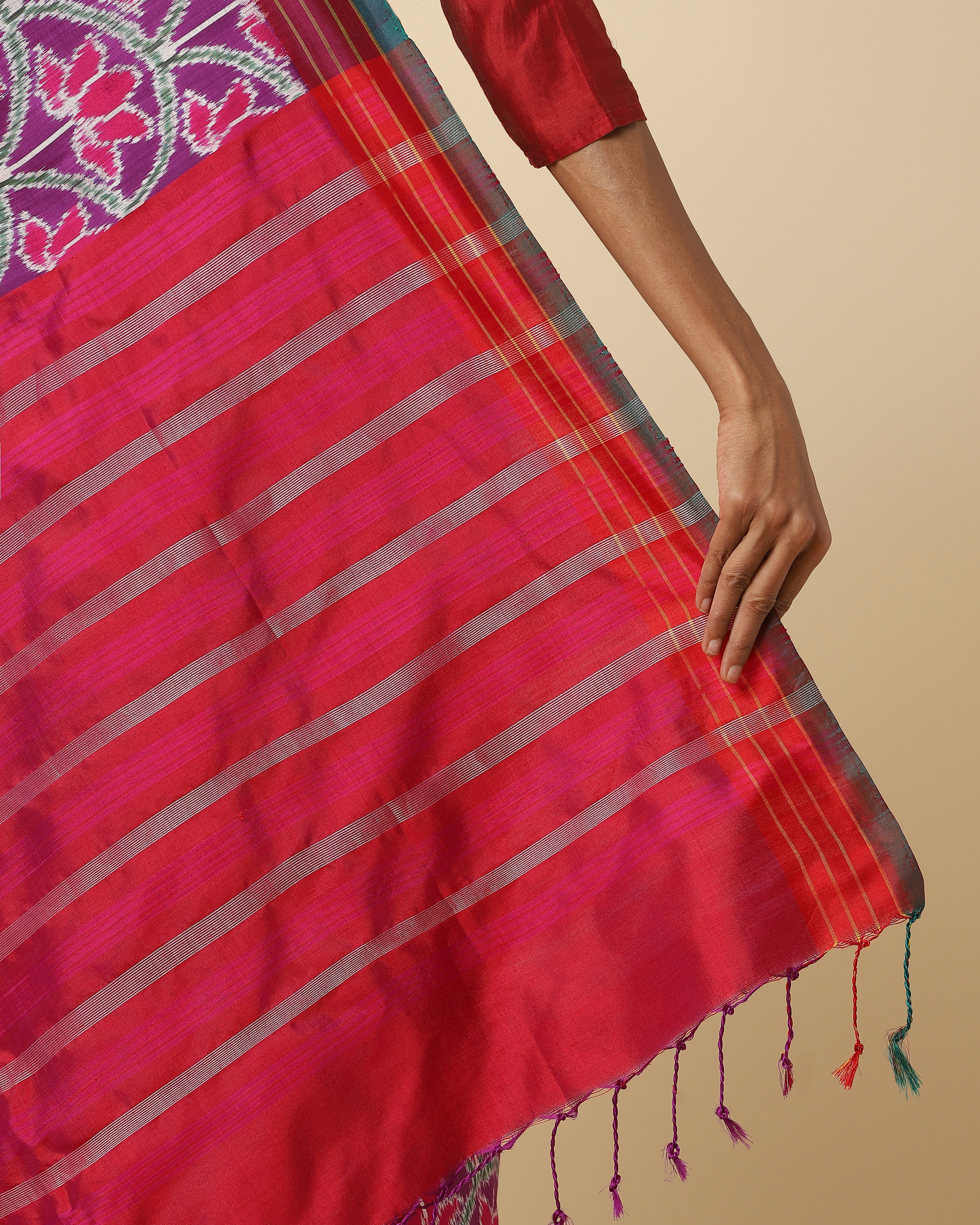 Navya Weft Ikat Silk Saree