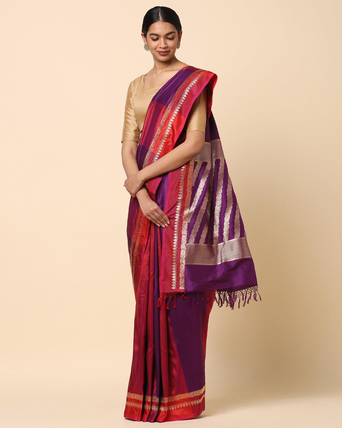 Zinat Kadwa Silk Saree