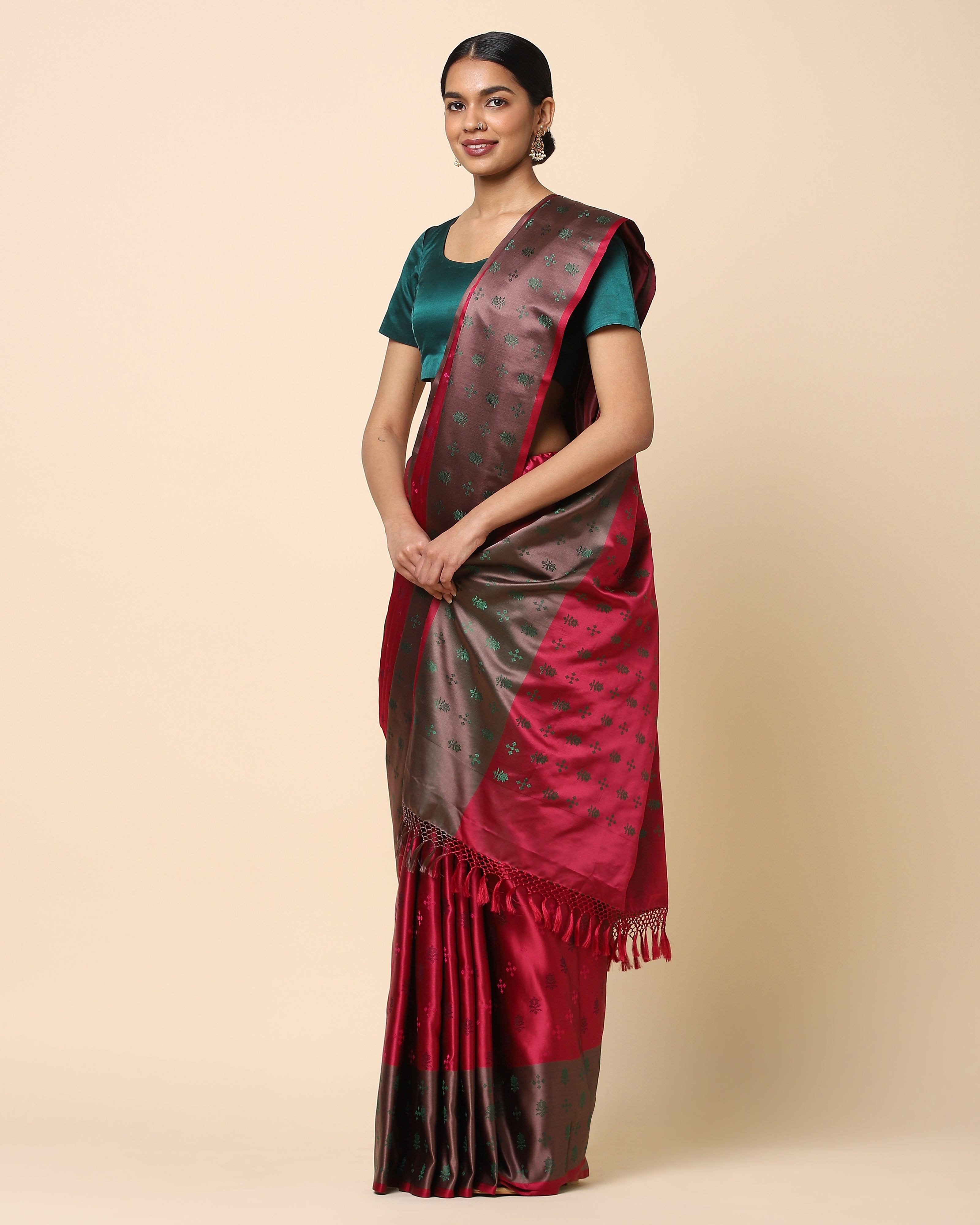 Jamila Banarasi Tanchoi Silk Saree