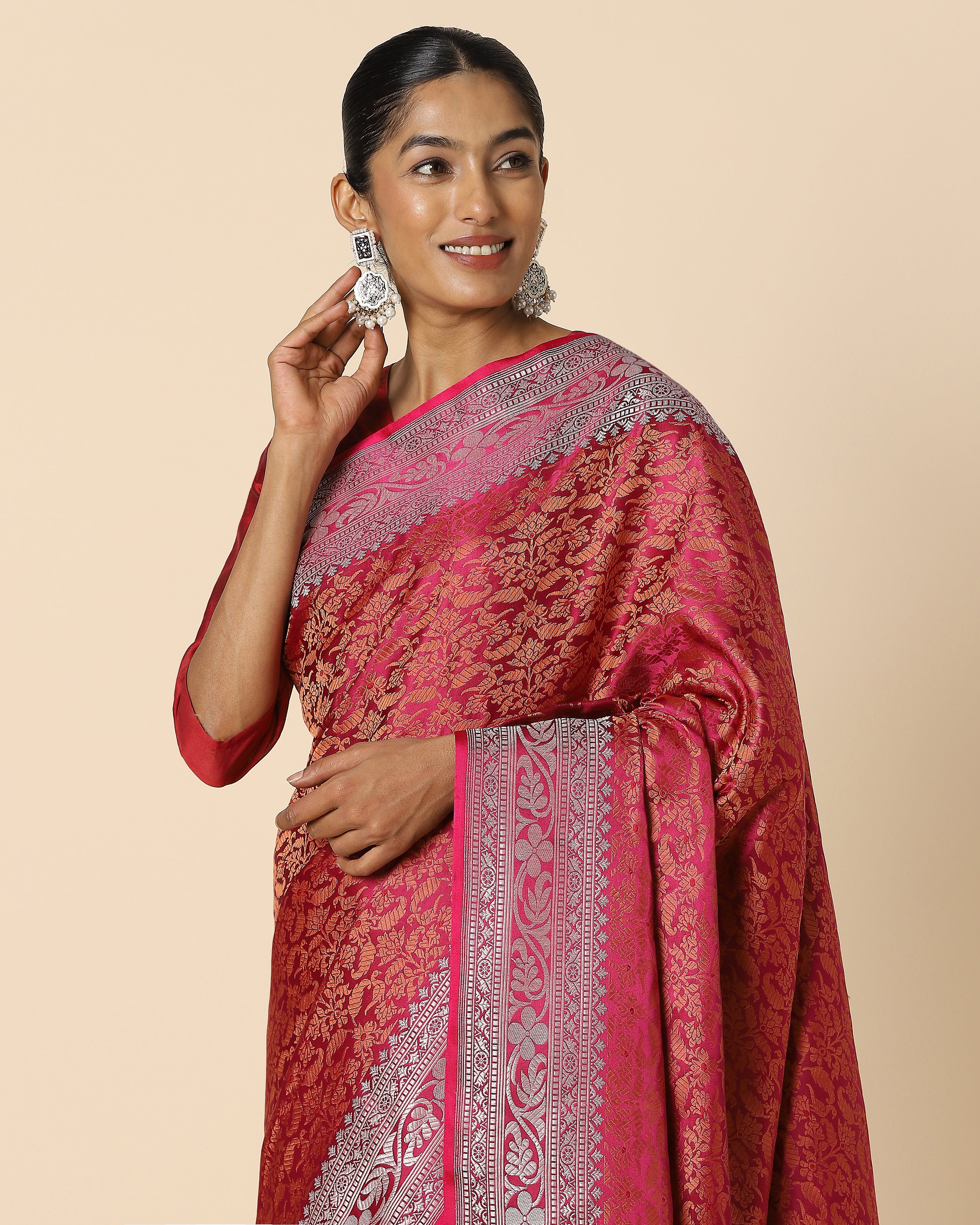 Chameli Tanchoi Silk Saree