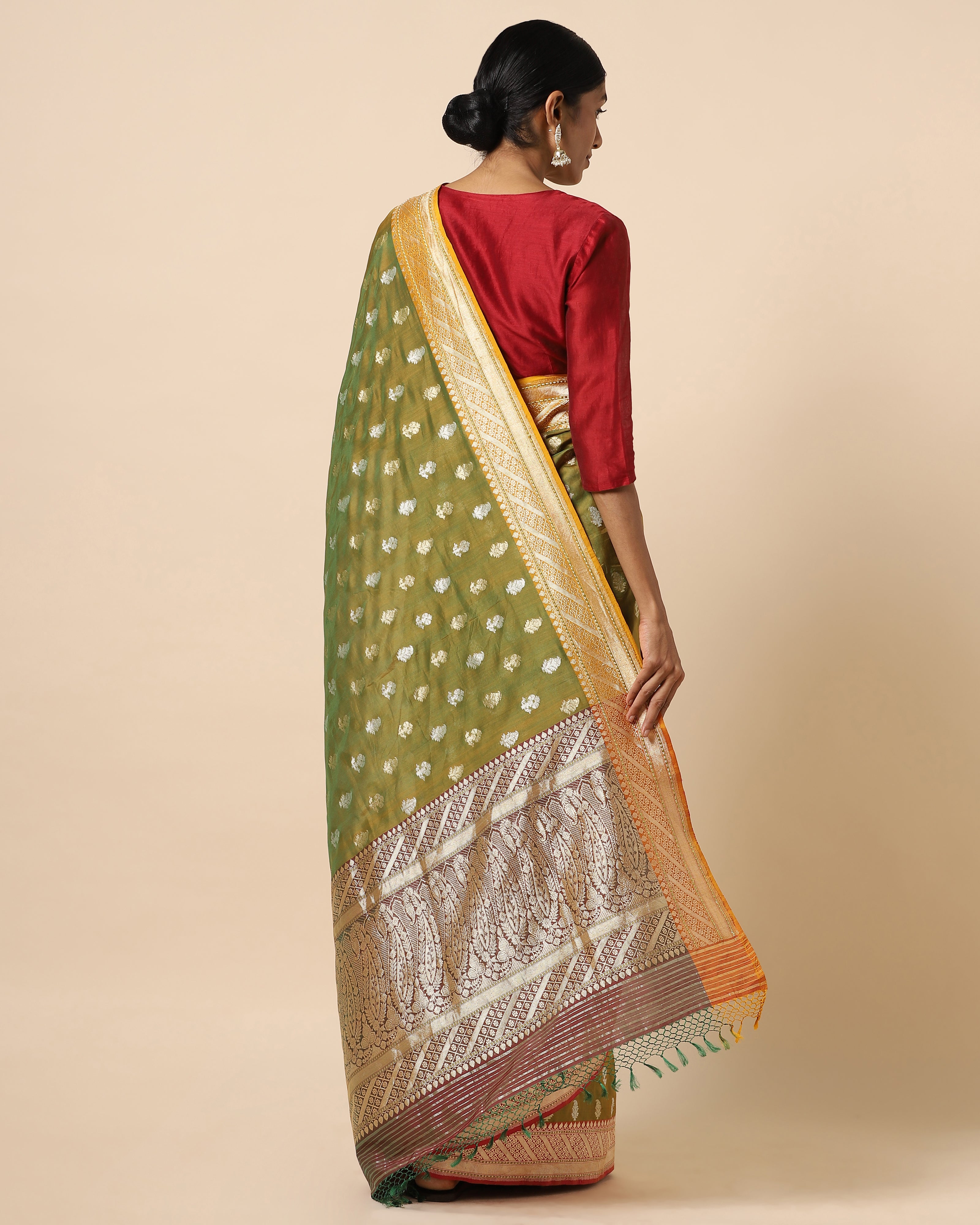 Devesh Kadwa Silk Cotton Saree