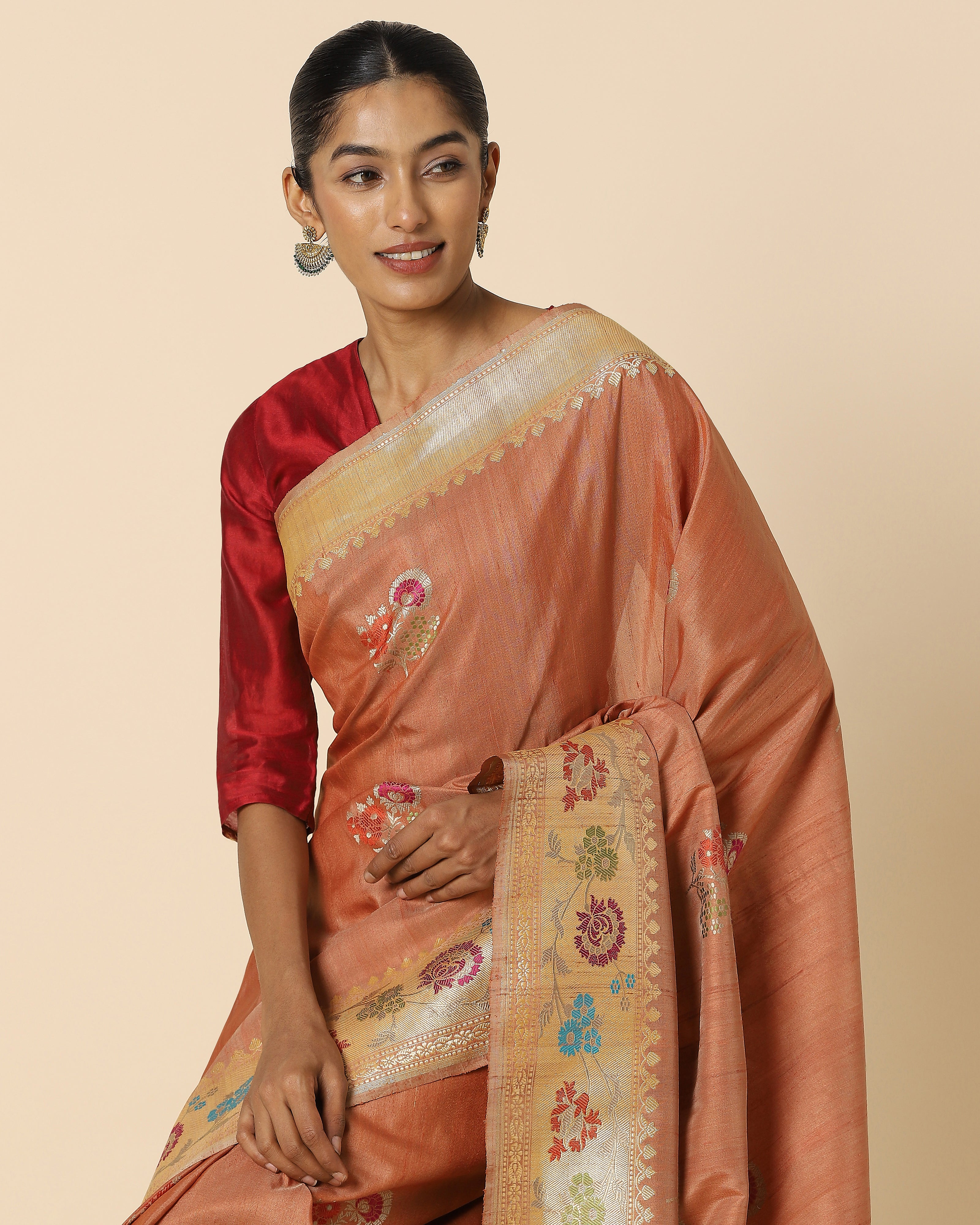 Aariv Kadwa Silk Saree