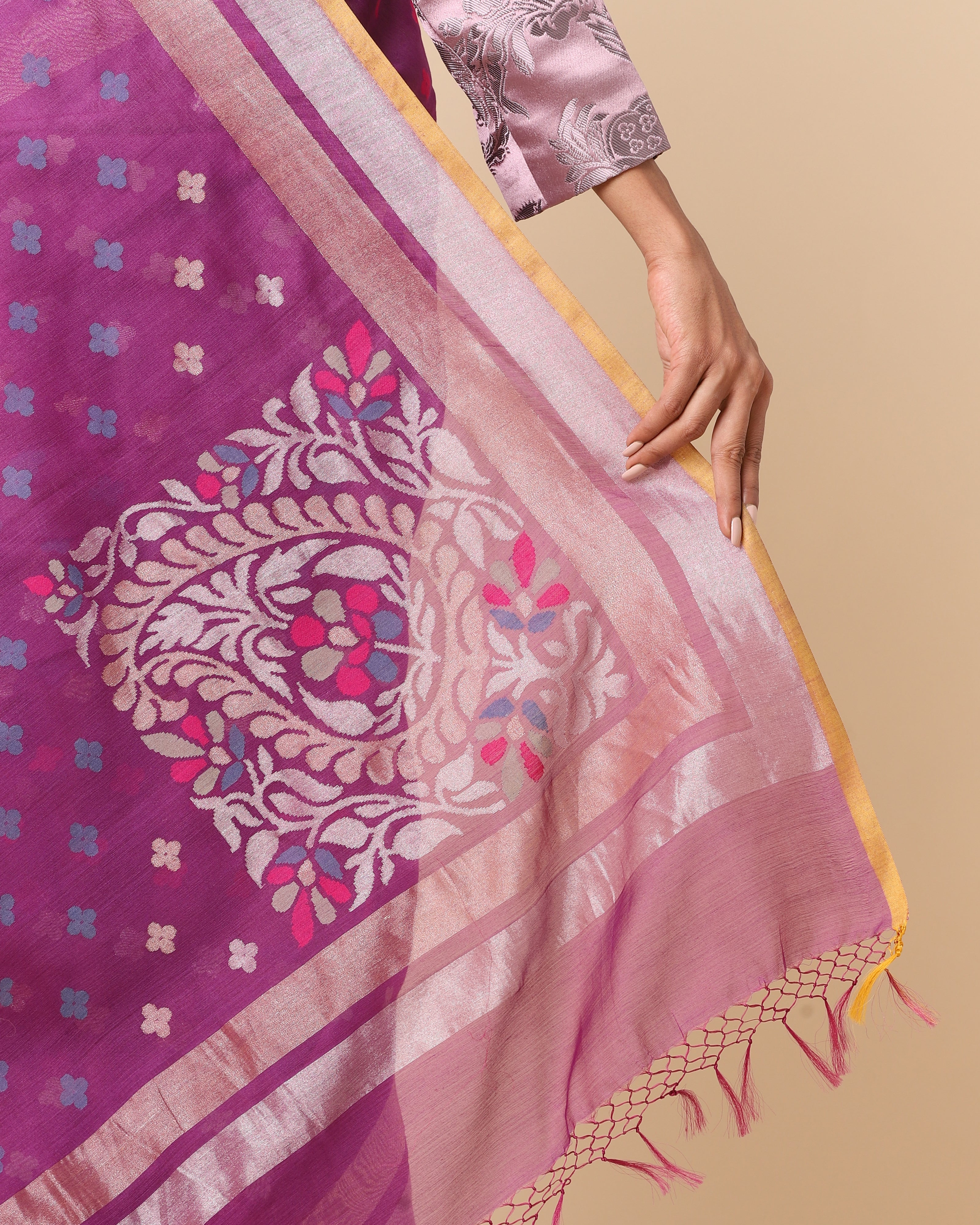 Rudra Jamdani Silk Cotton Saree