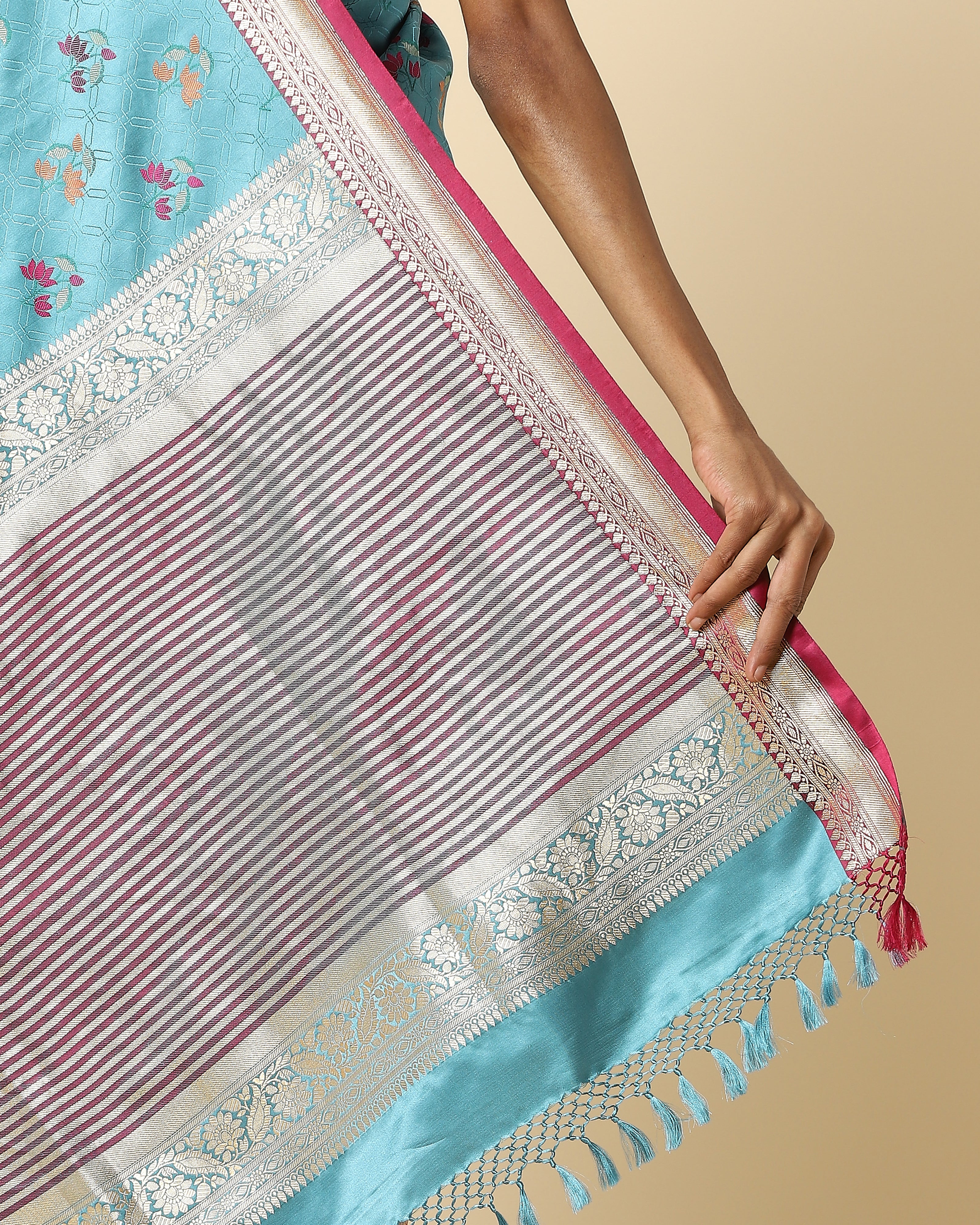 Rupali Tanchoi and Kadwa Silk Saree