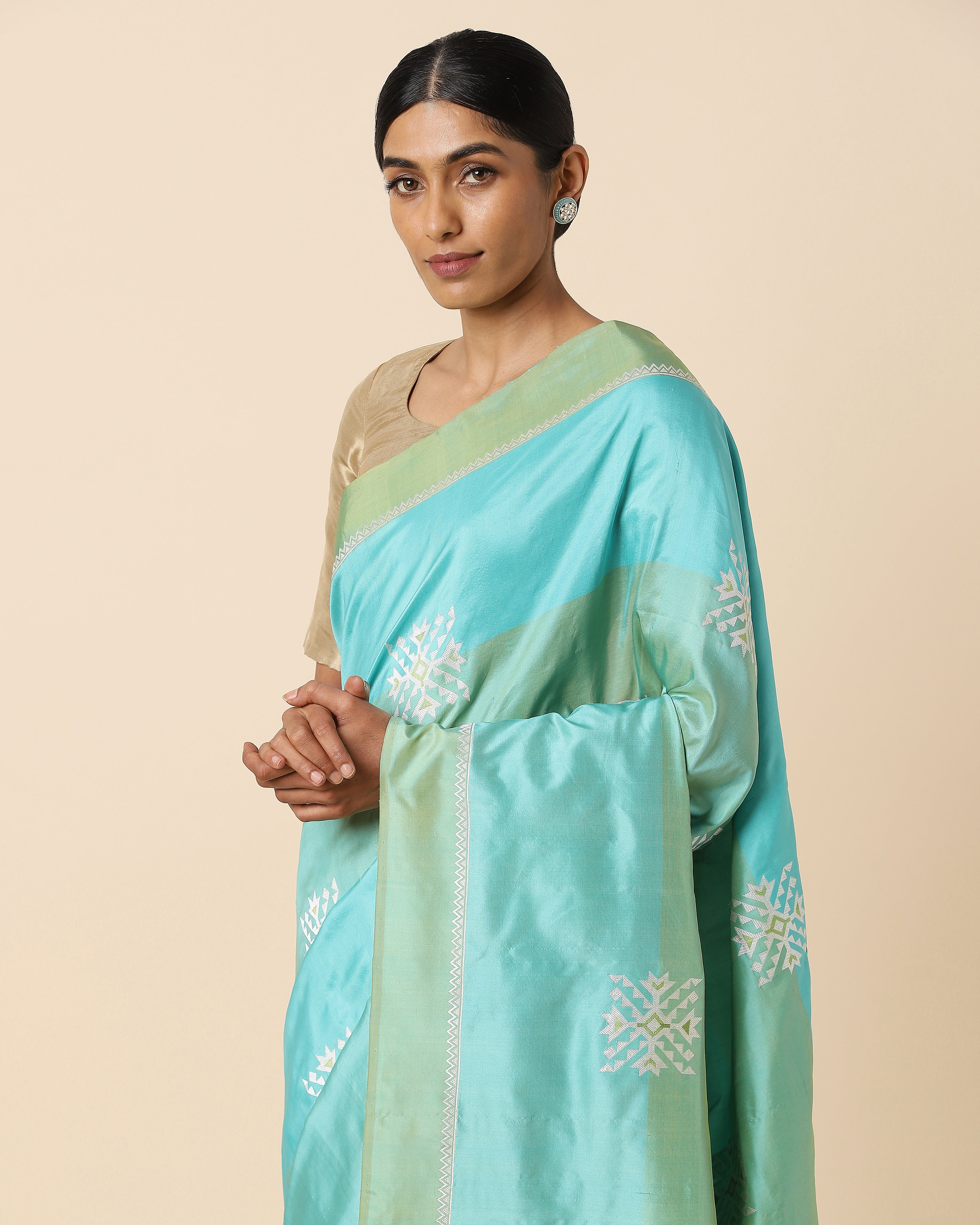 Sarni Kadwa Silk Saree