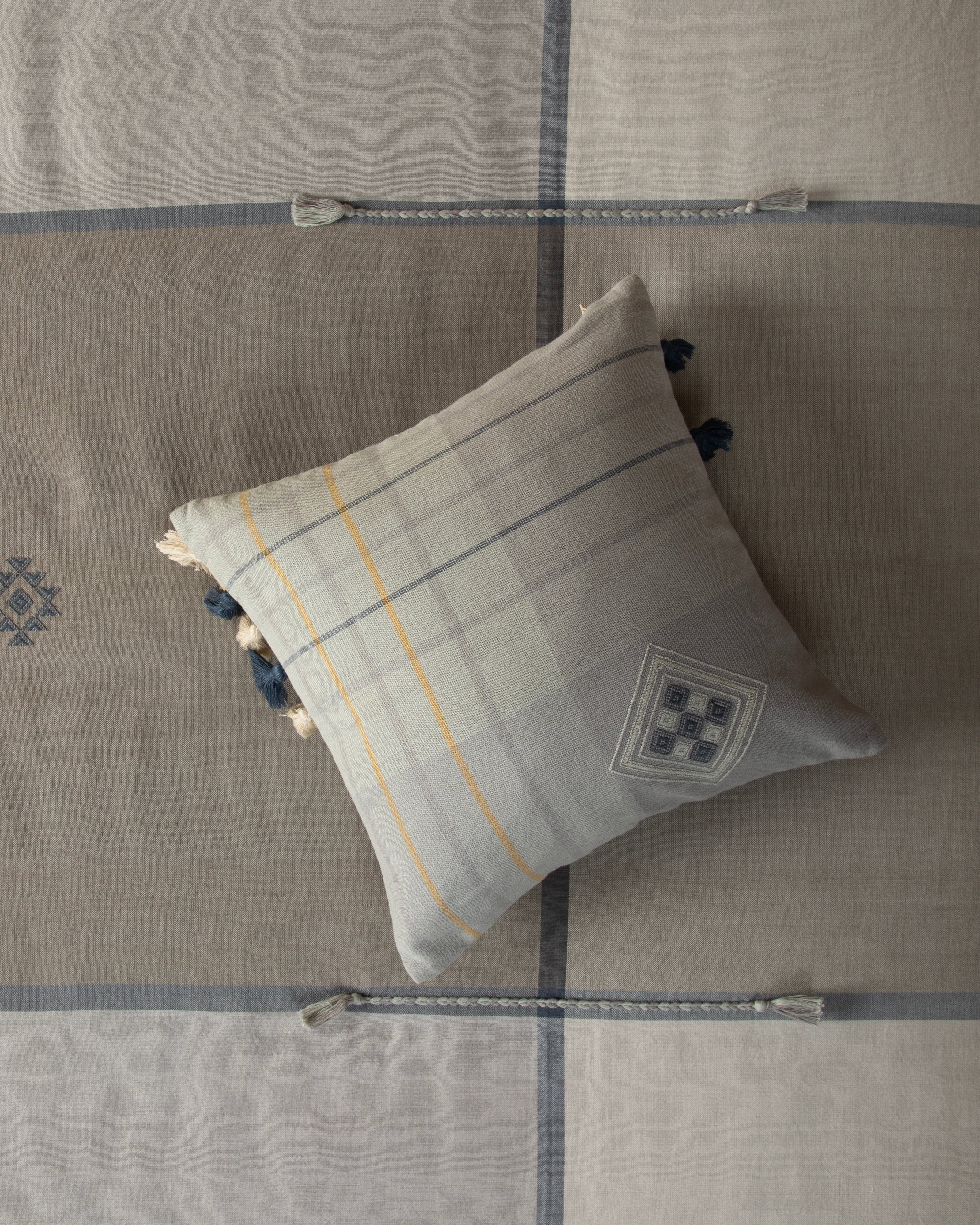 Afridi Extra Weft Cotton Cushion Cover