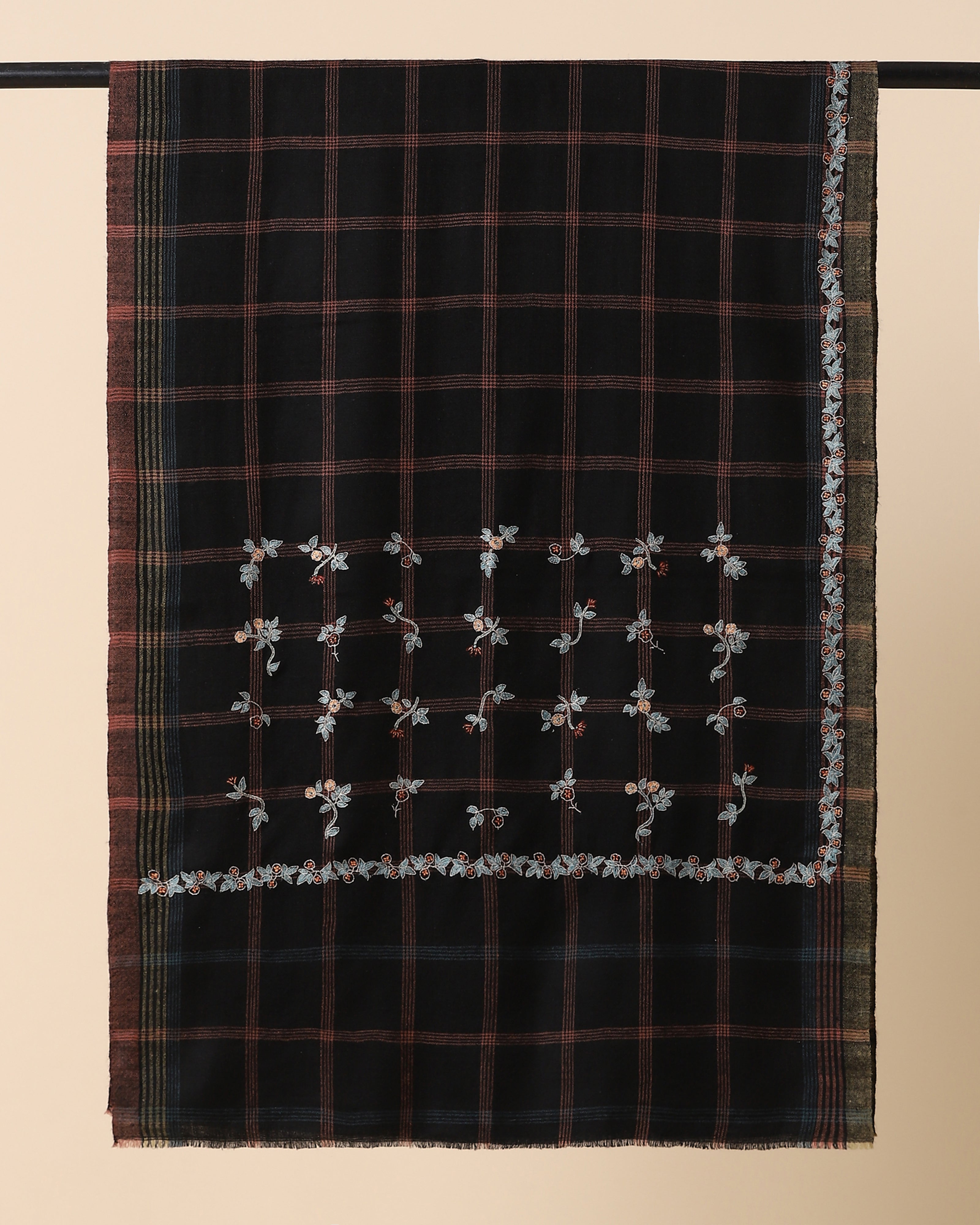 Elyana Kashmir Sozni Embroidery Pashmina Stole