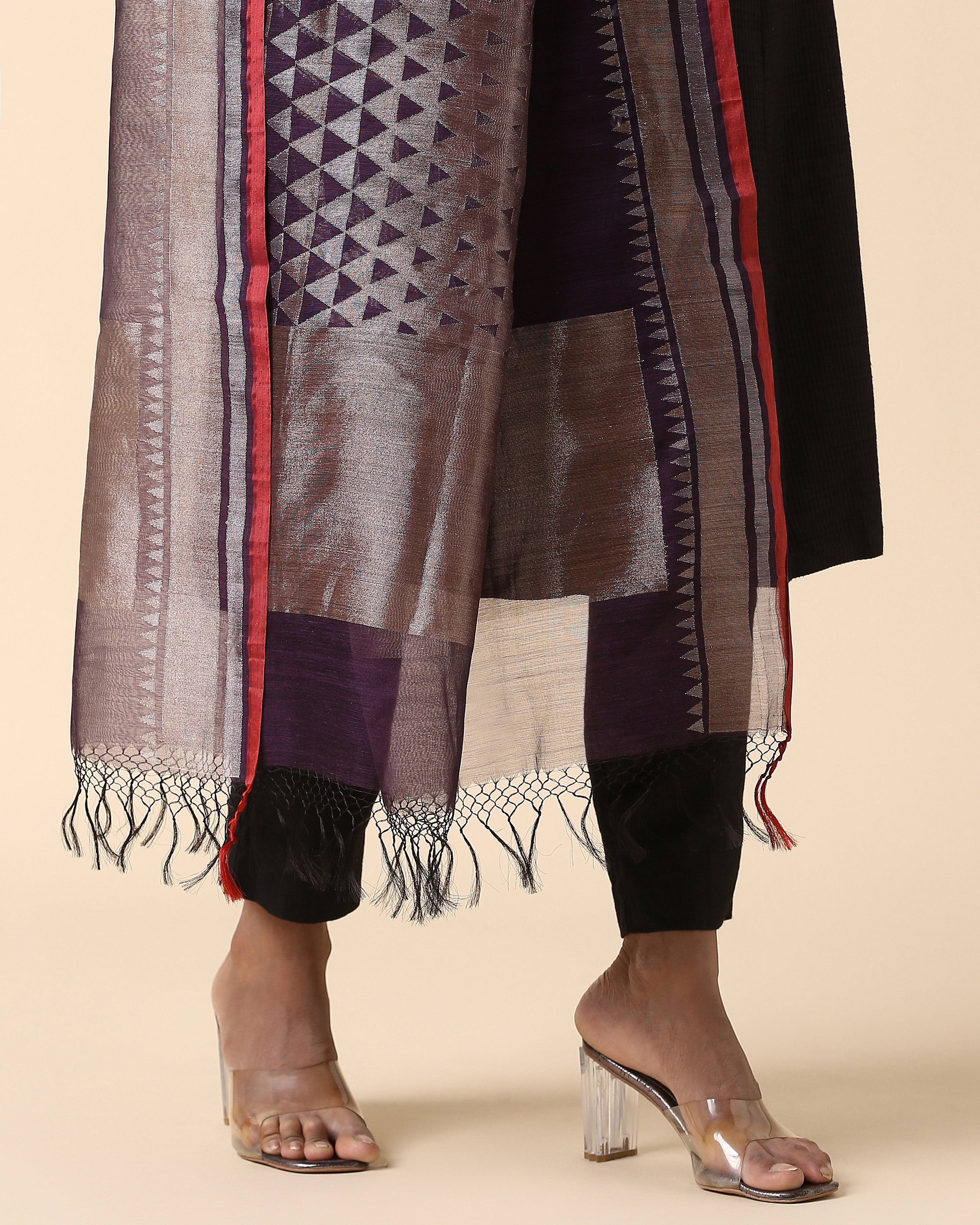 Kamda Banarasi Jamdani Silk Cotton Dupatta