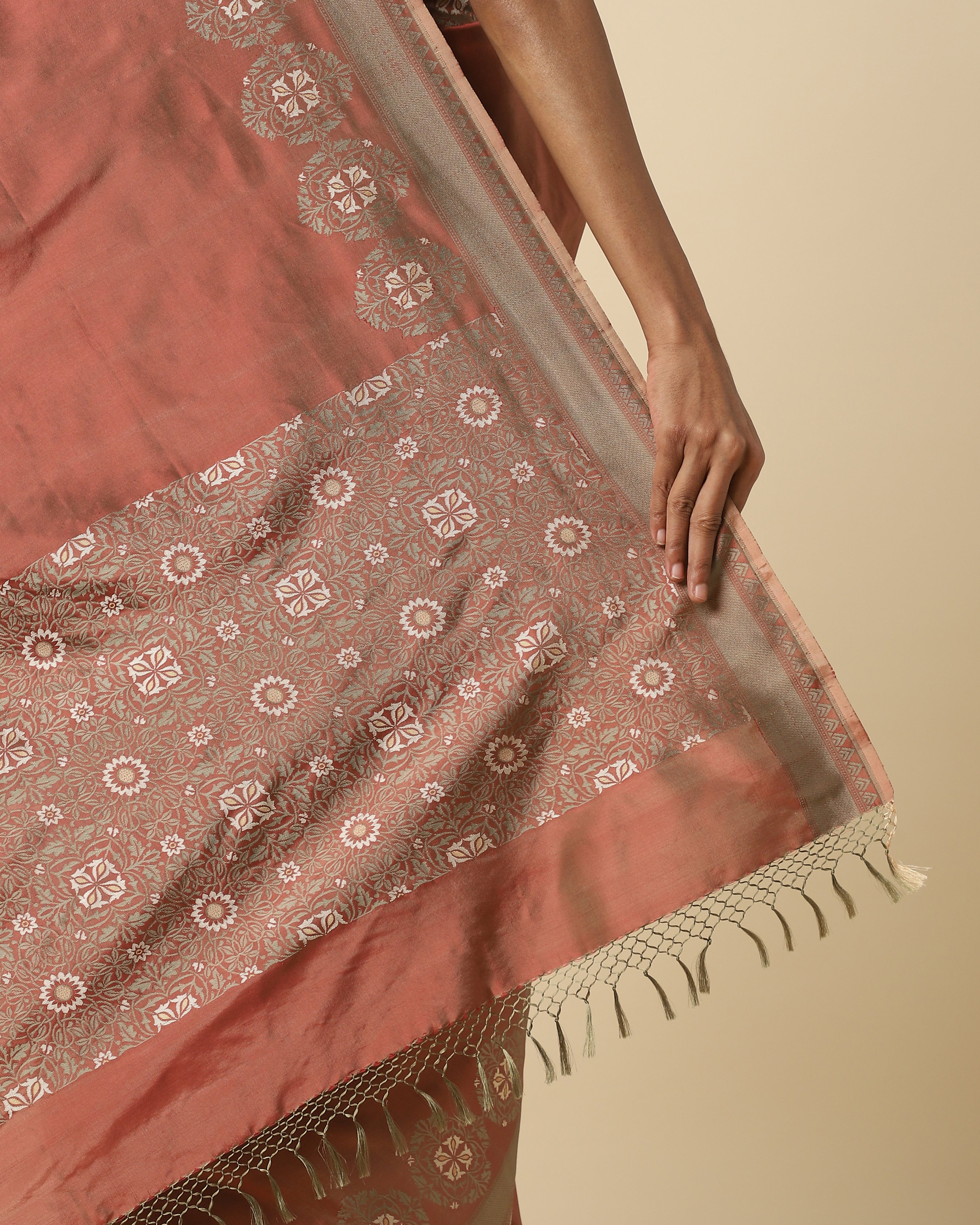 Sadhika Cutwork Silk Saree