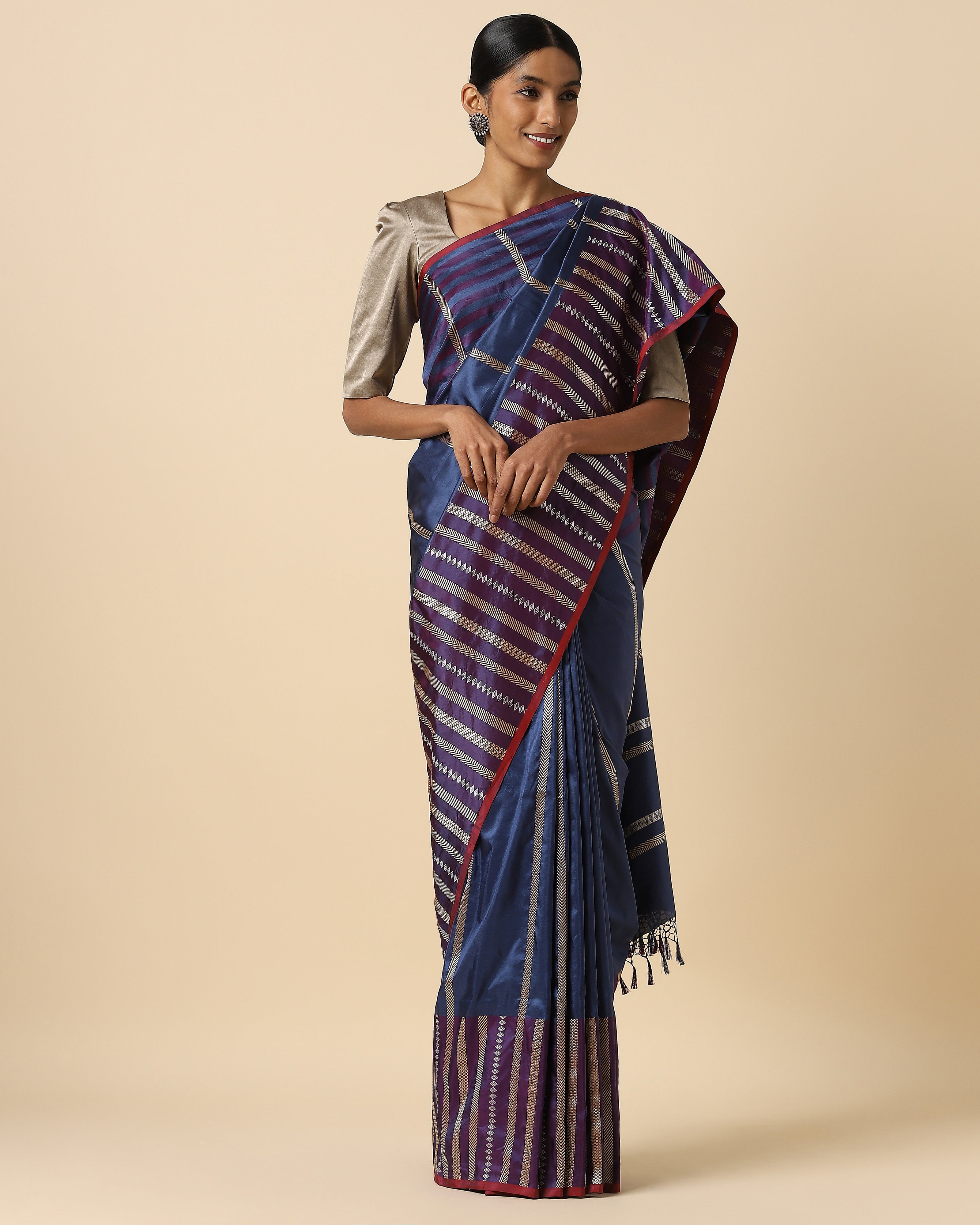 Ivani Kadwa Silk Saree