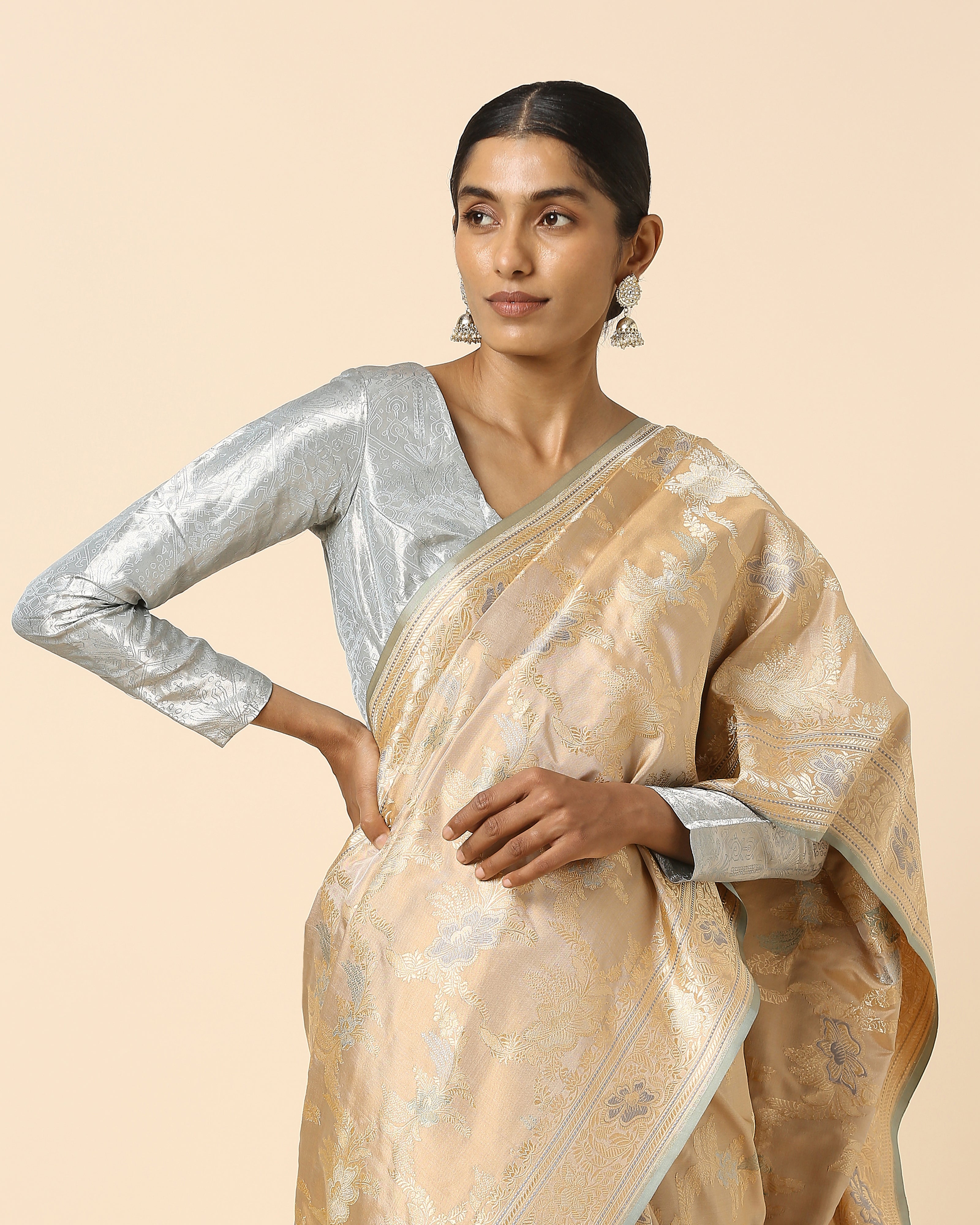 Dhanvi Banarasi Kadwa Silk Saree