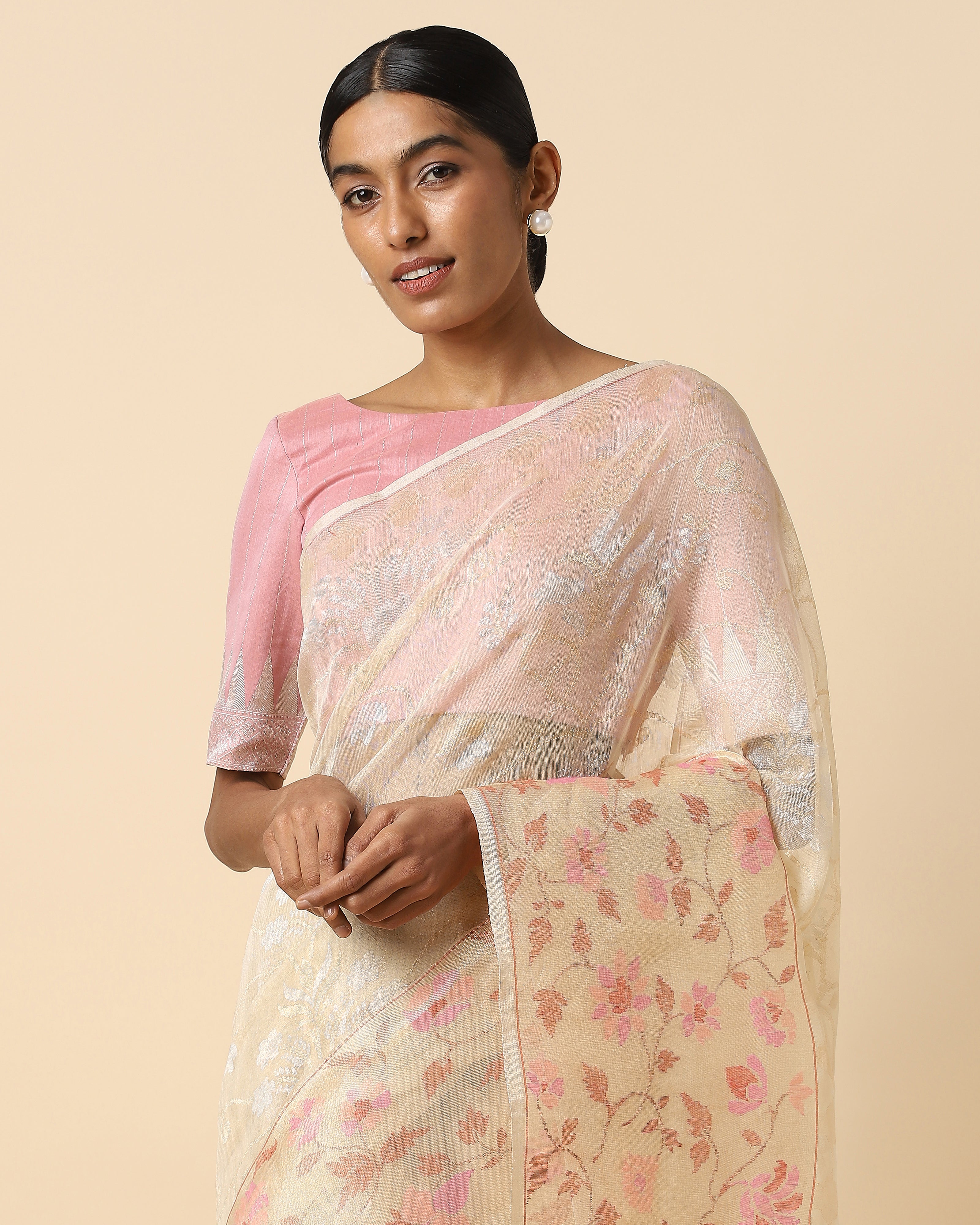 Shalika Jamdani Silk Cotton Saree