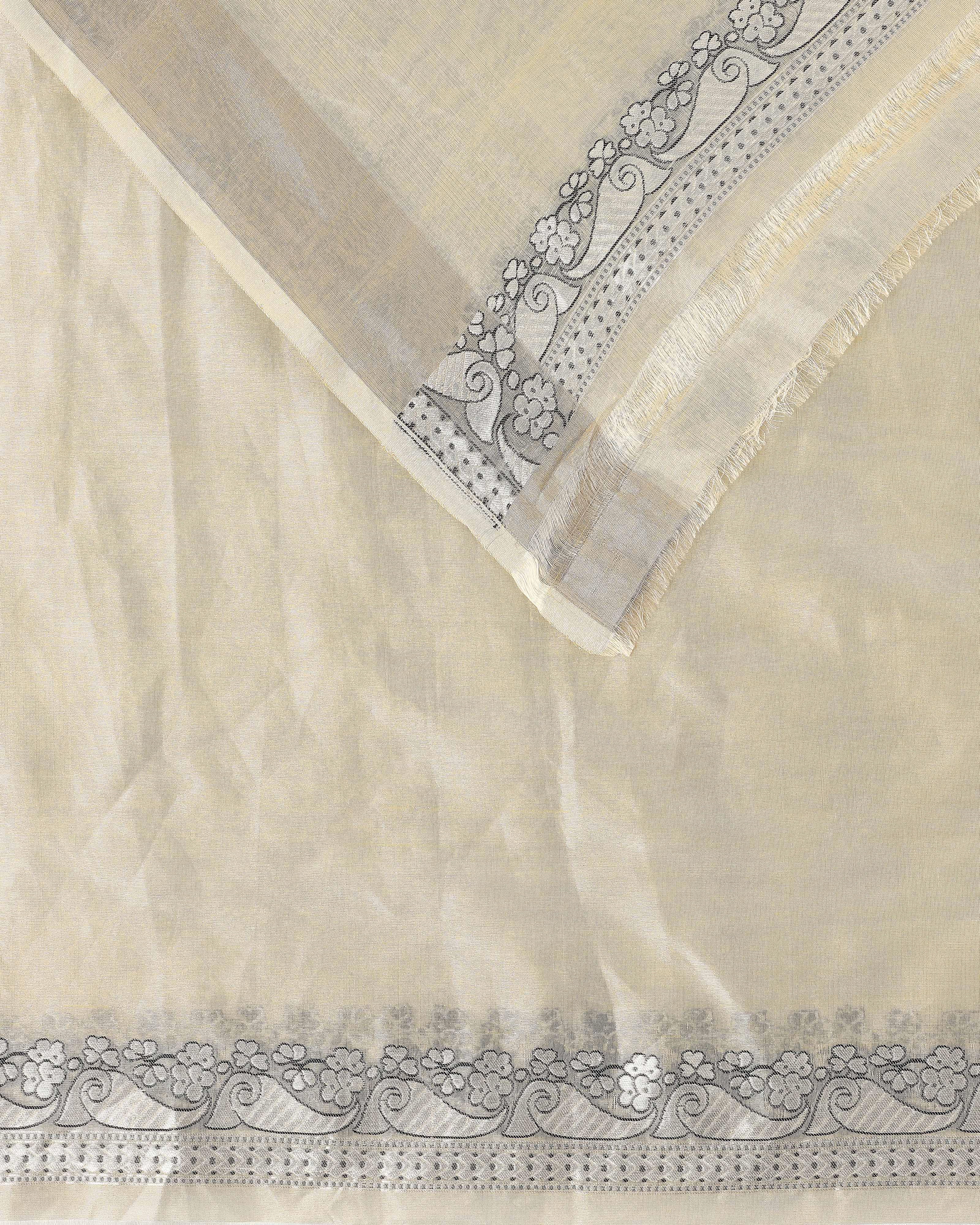 Gaman Banarasi Cutwork Silk Saree