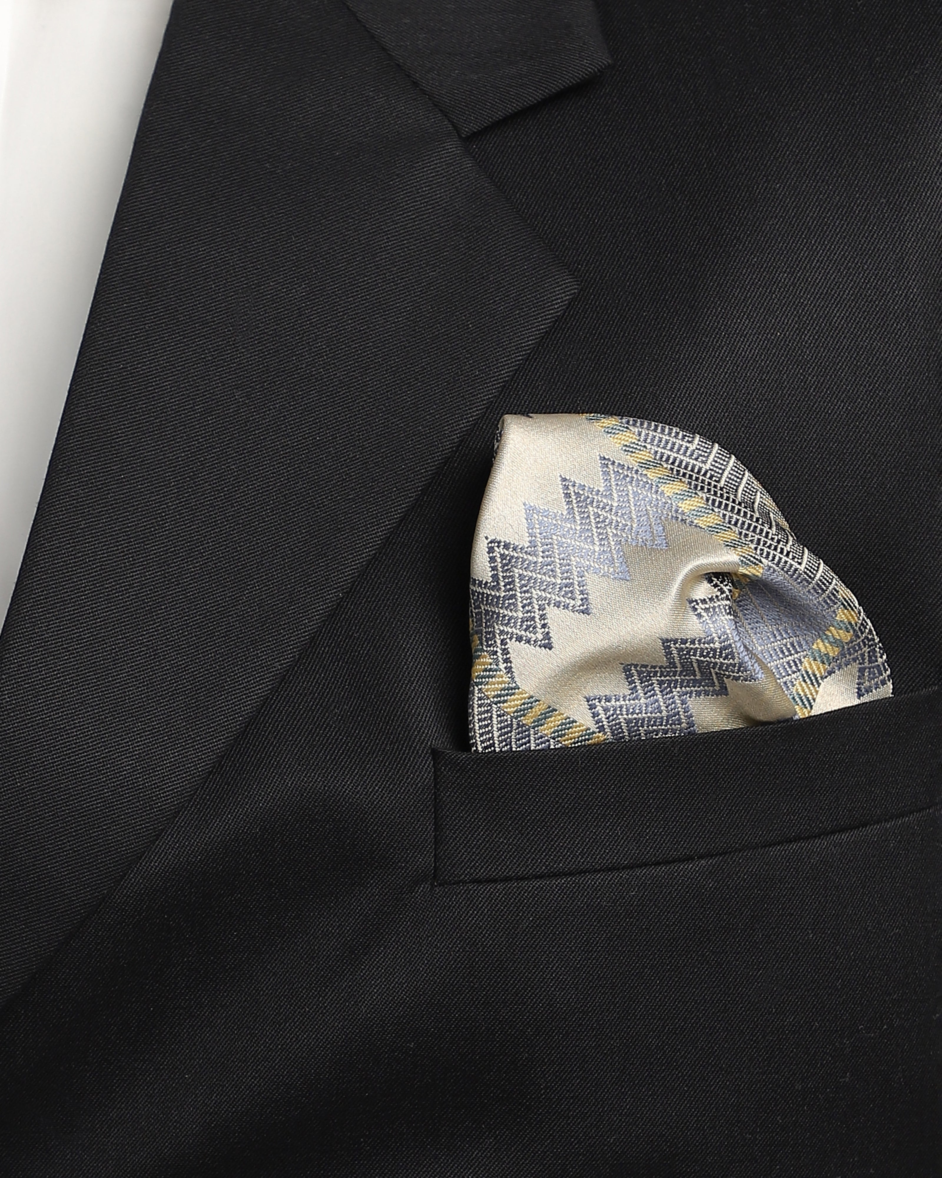 Jaga Tanchoi Silk Pocket Square