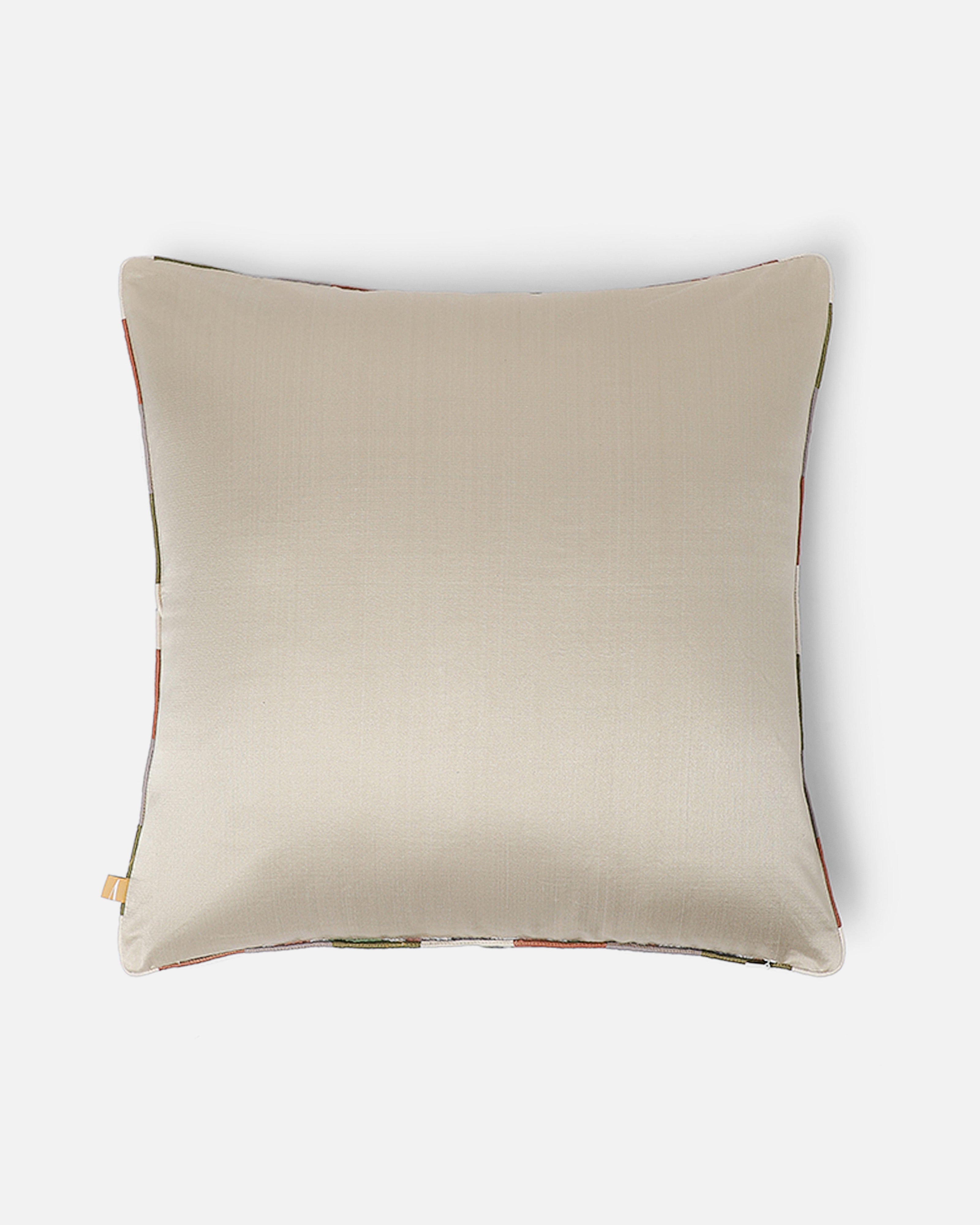 Edda Weft Ikat Cotton Silk Cushion Cover