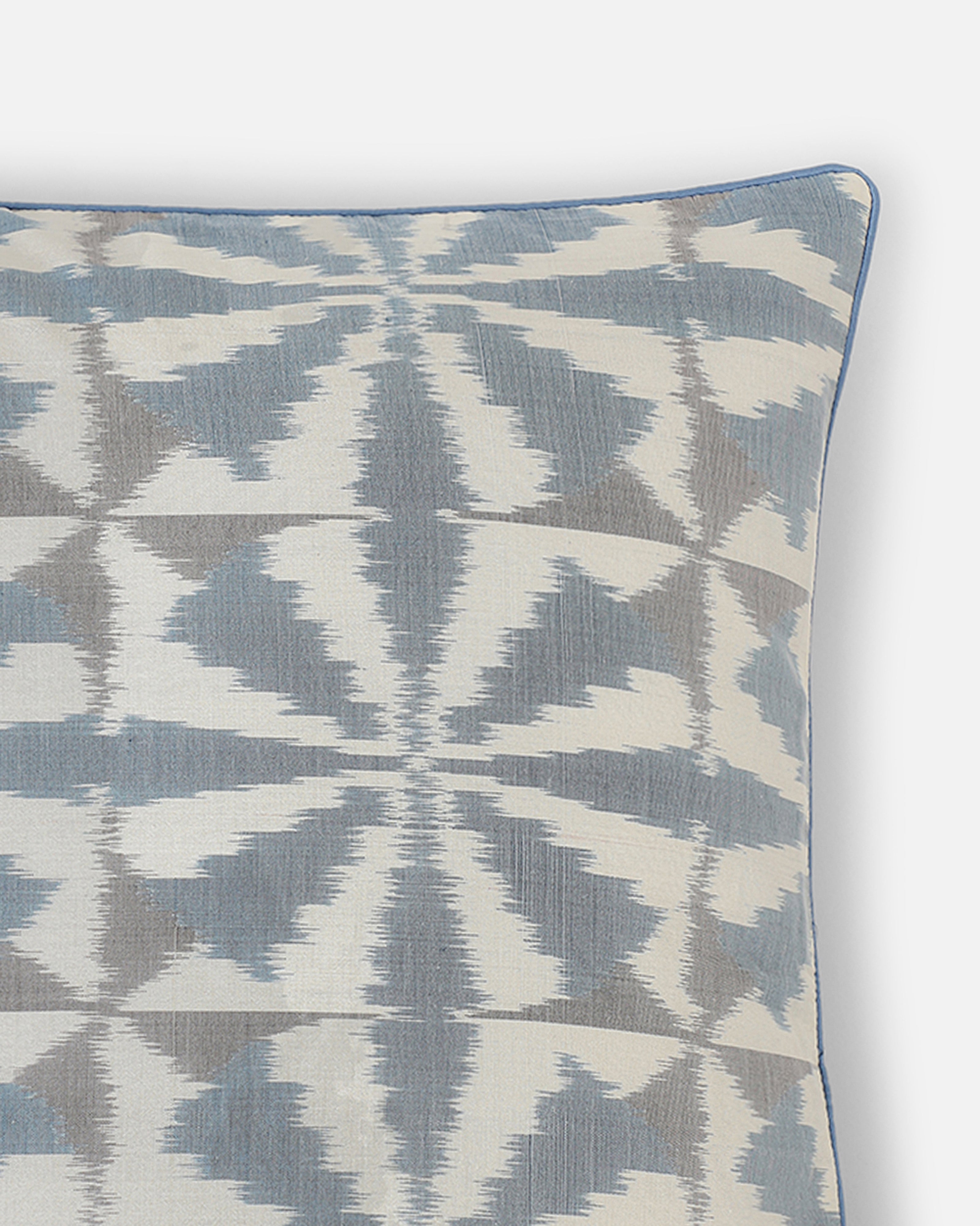 Corelia Weft Ikat Cotton Silk Cushion Cover