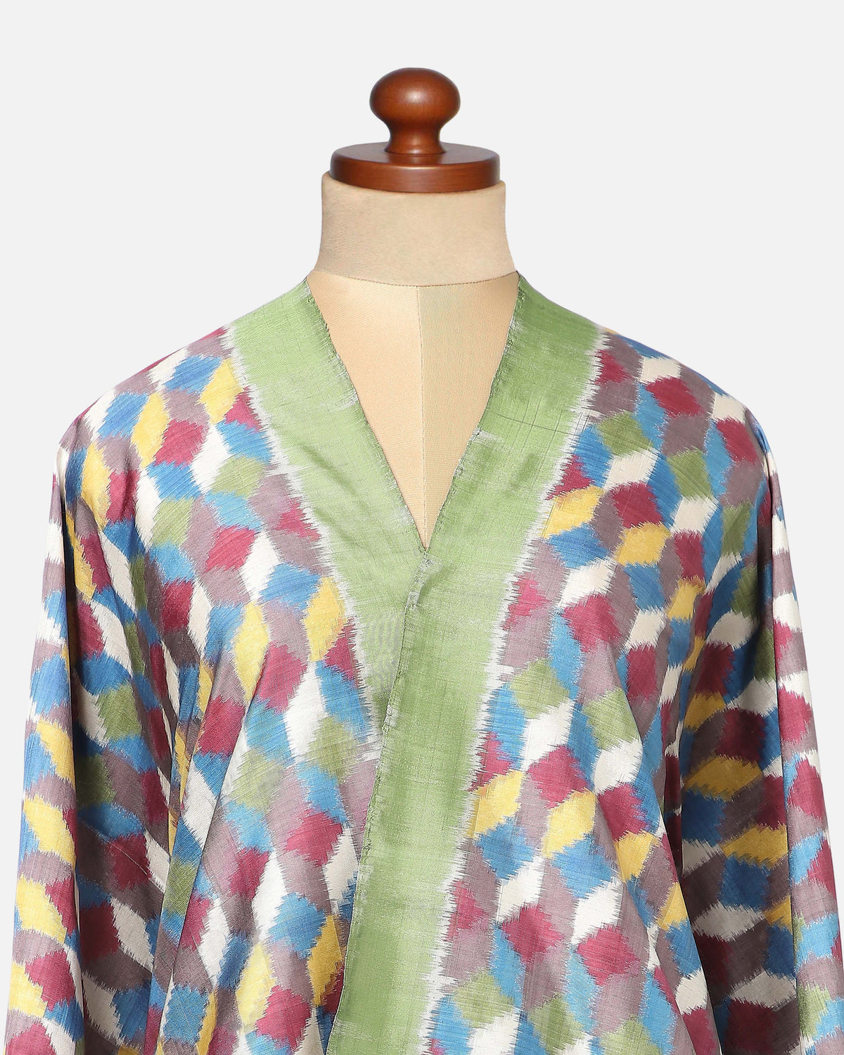 Indra Pochampally Double Ikat Silk Suit Material