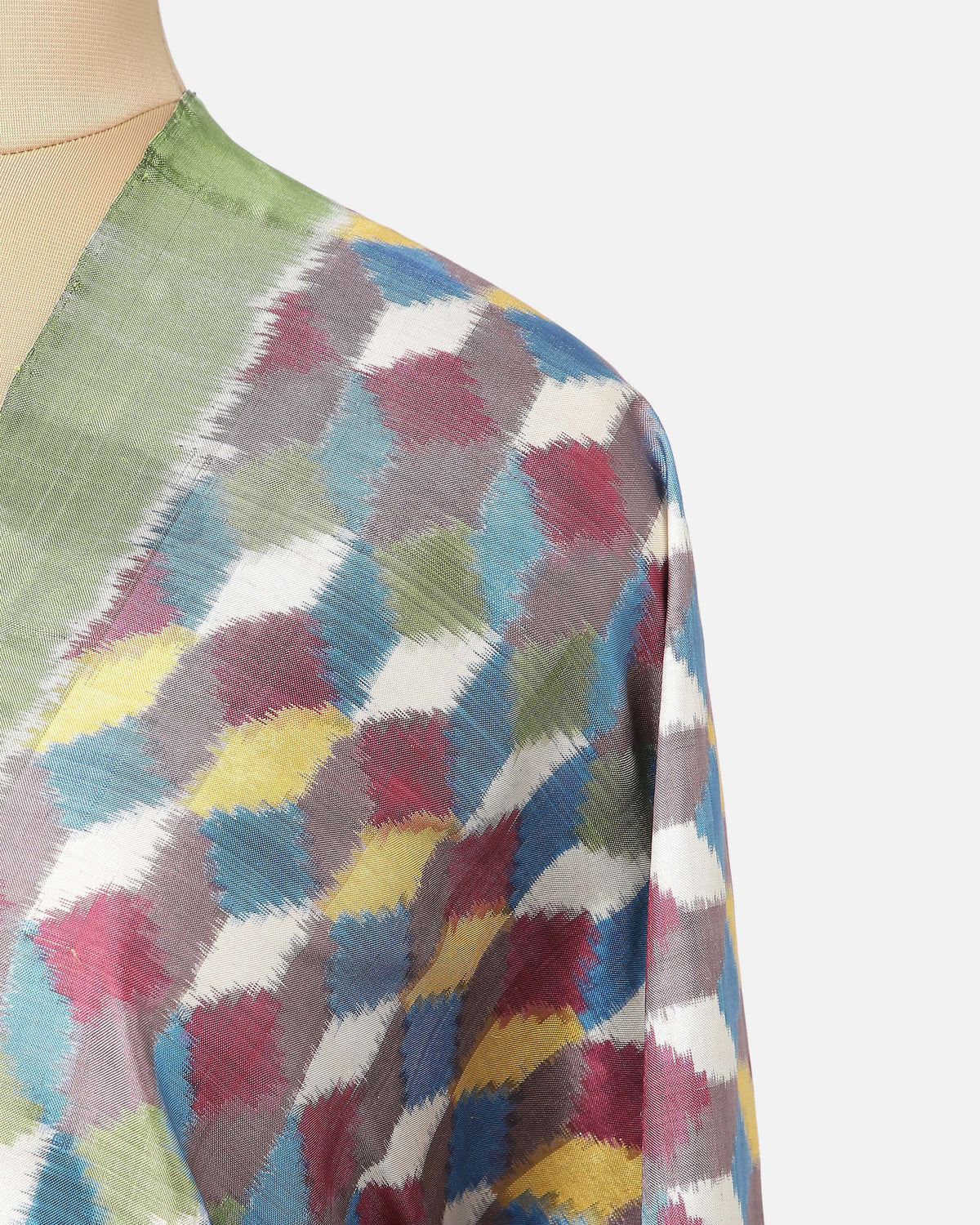 Indra Pochampally Double Ikat Silk Suit Material