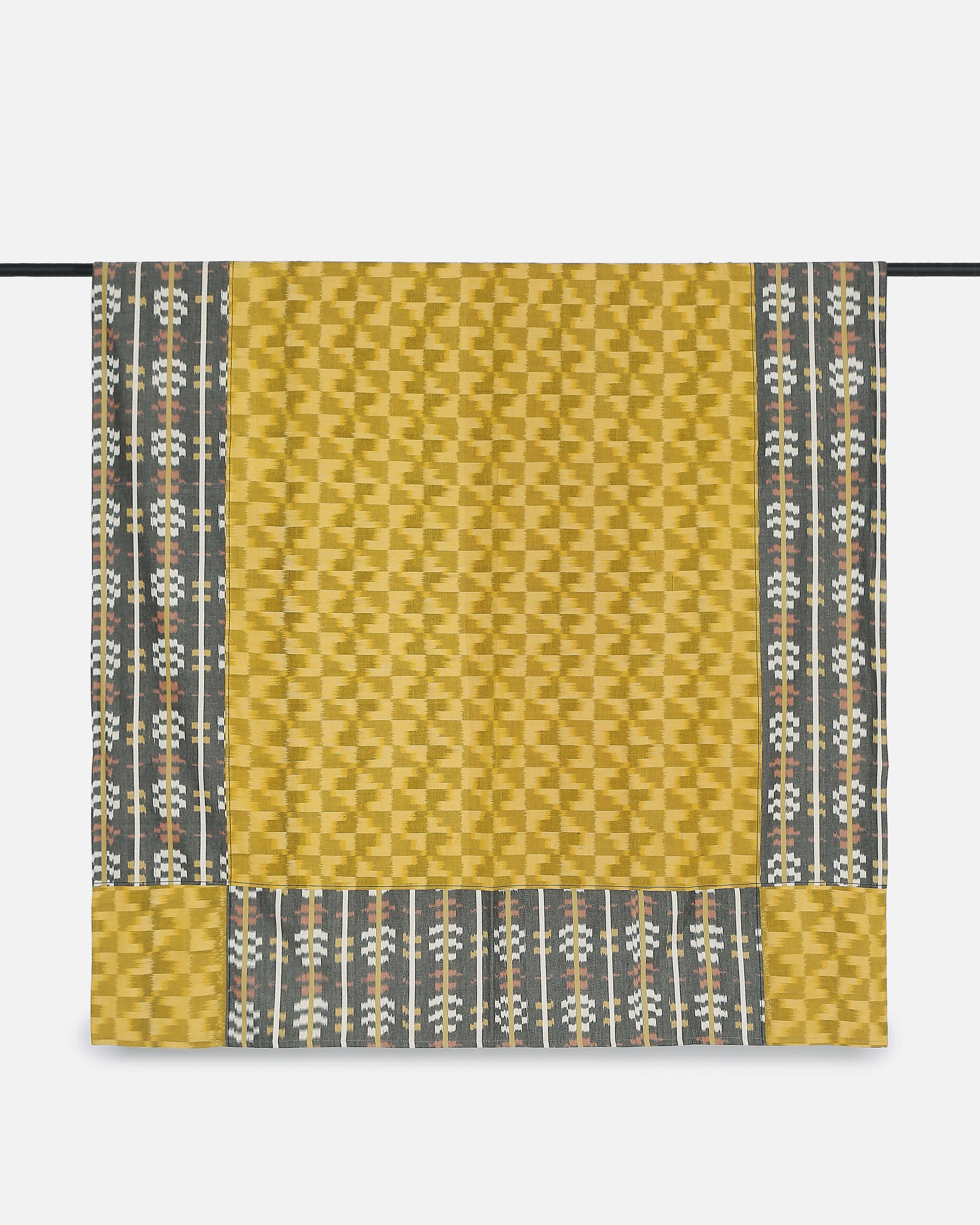 Brikks Pochampally Weft Ikat Cotton Single Bed Cover