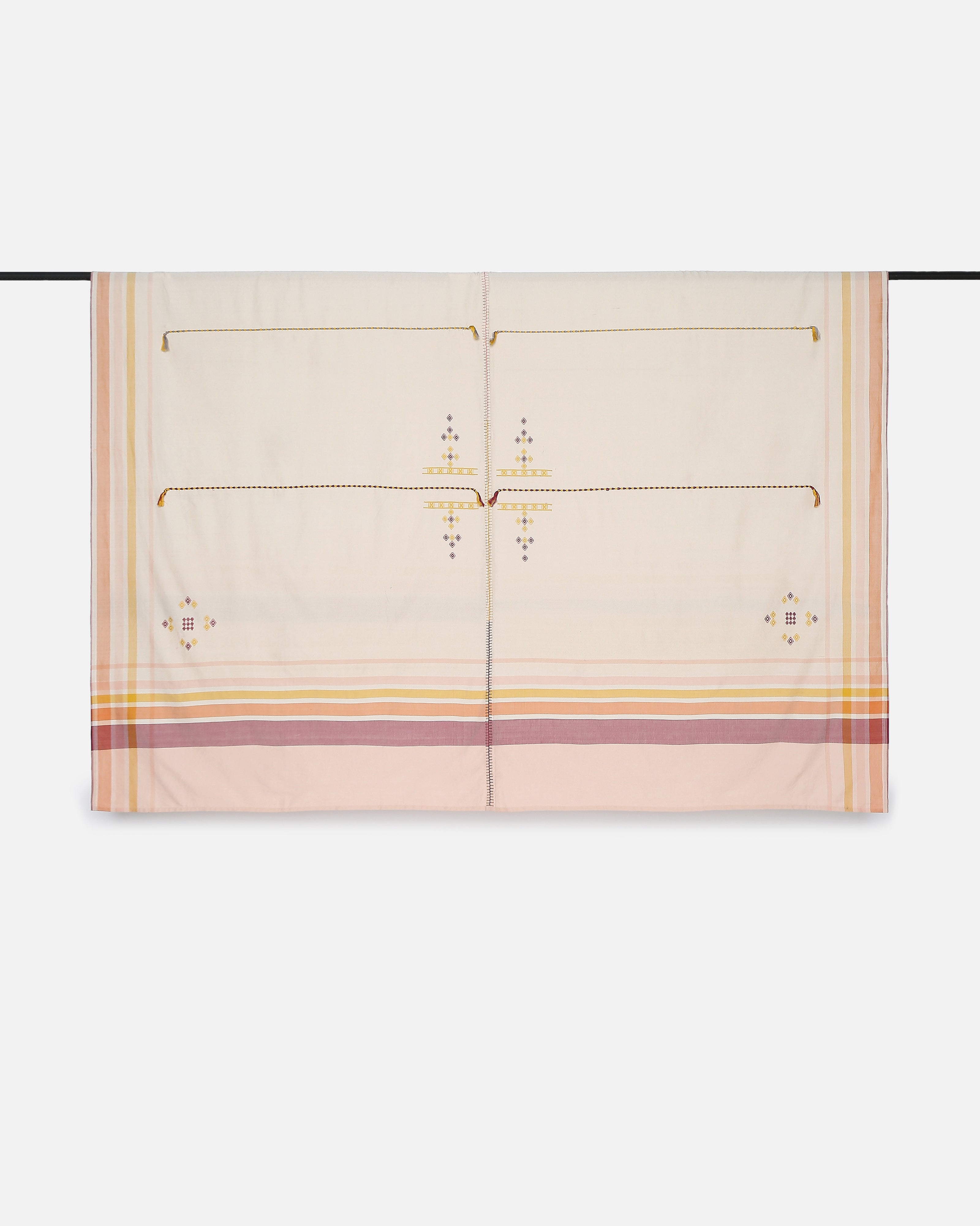 Nikki Bhujodi Extra Weft Cotton Double Bed Cover