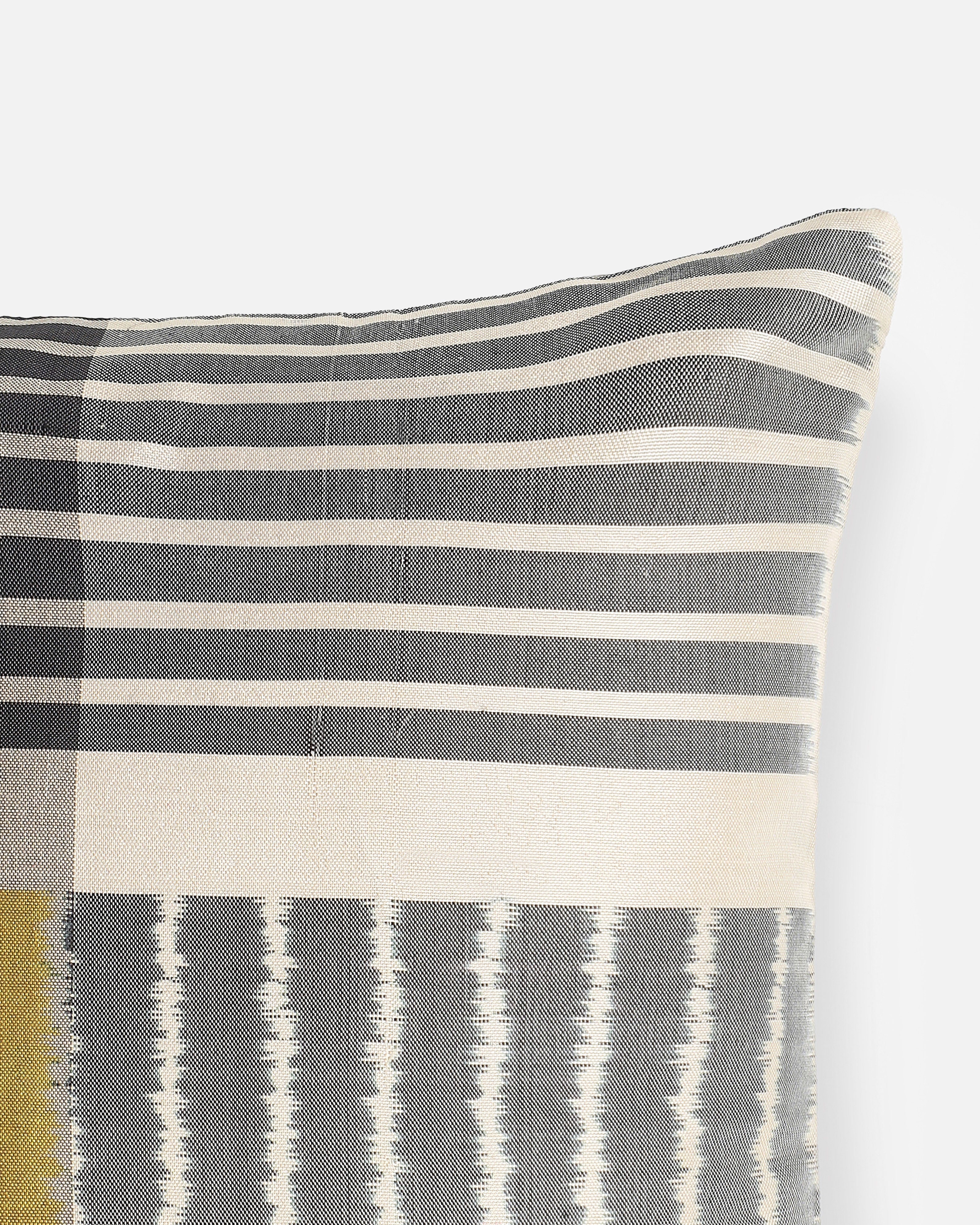 Block Pochampally Weft Ikat Silk Cushion Cover