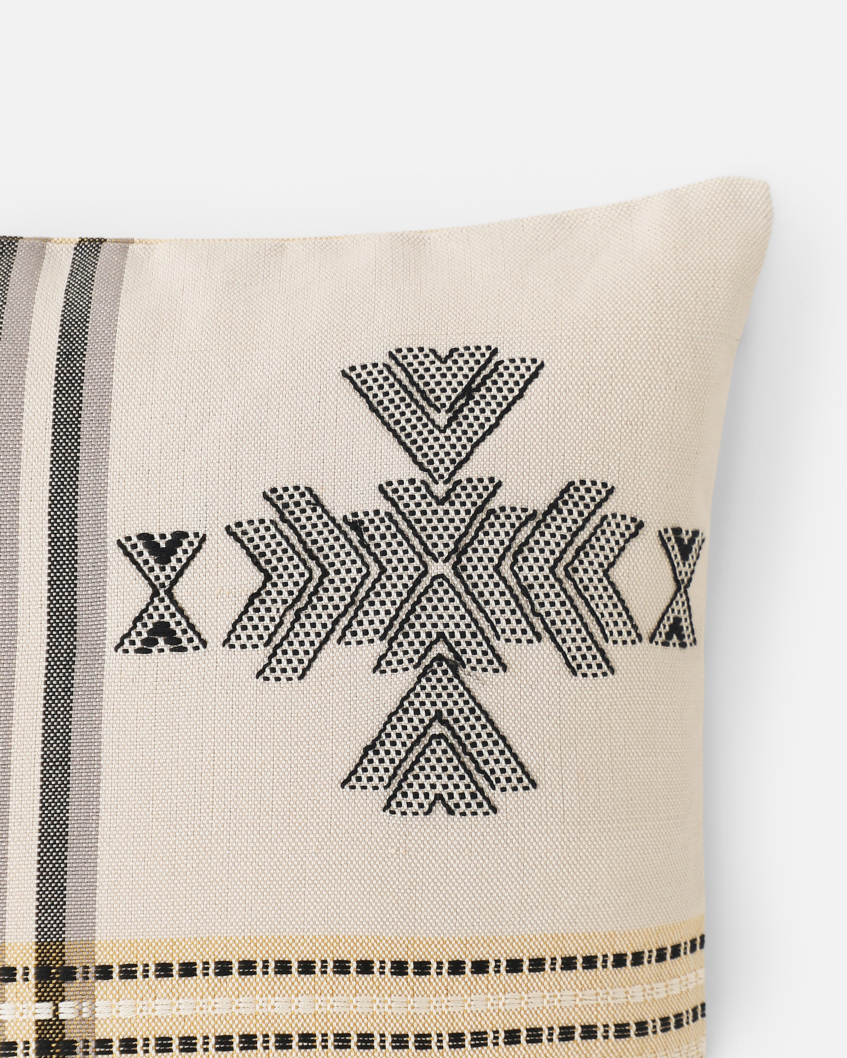 Kimaya Bhujodi Extra Weft Cotton Cushion Cover