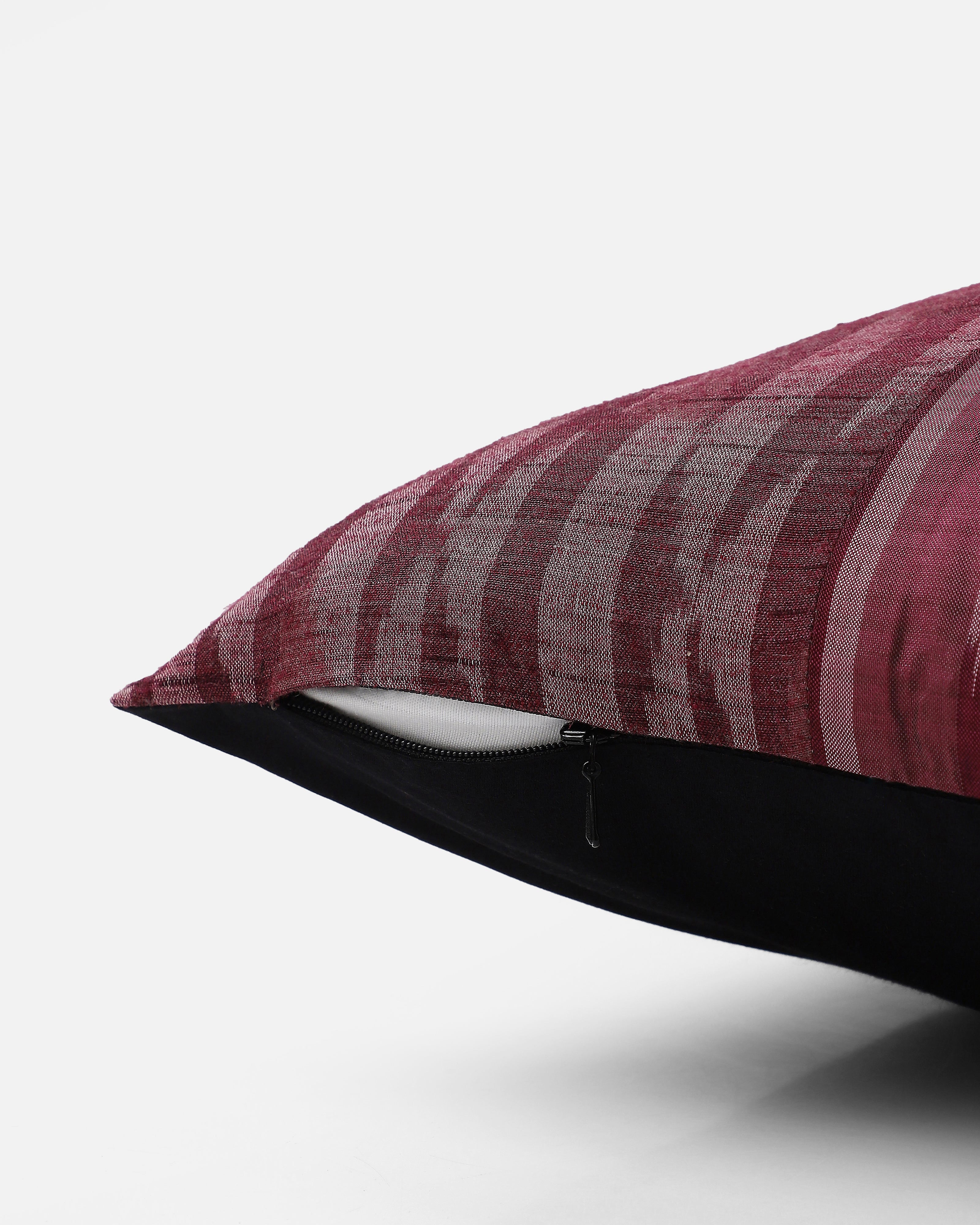 Conan Pochampally Warp Ikat Silk Cushion Cover