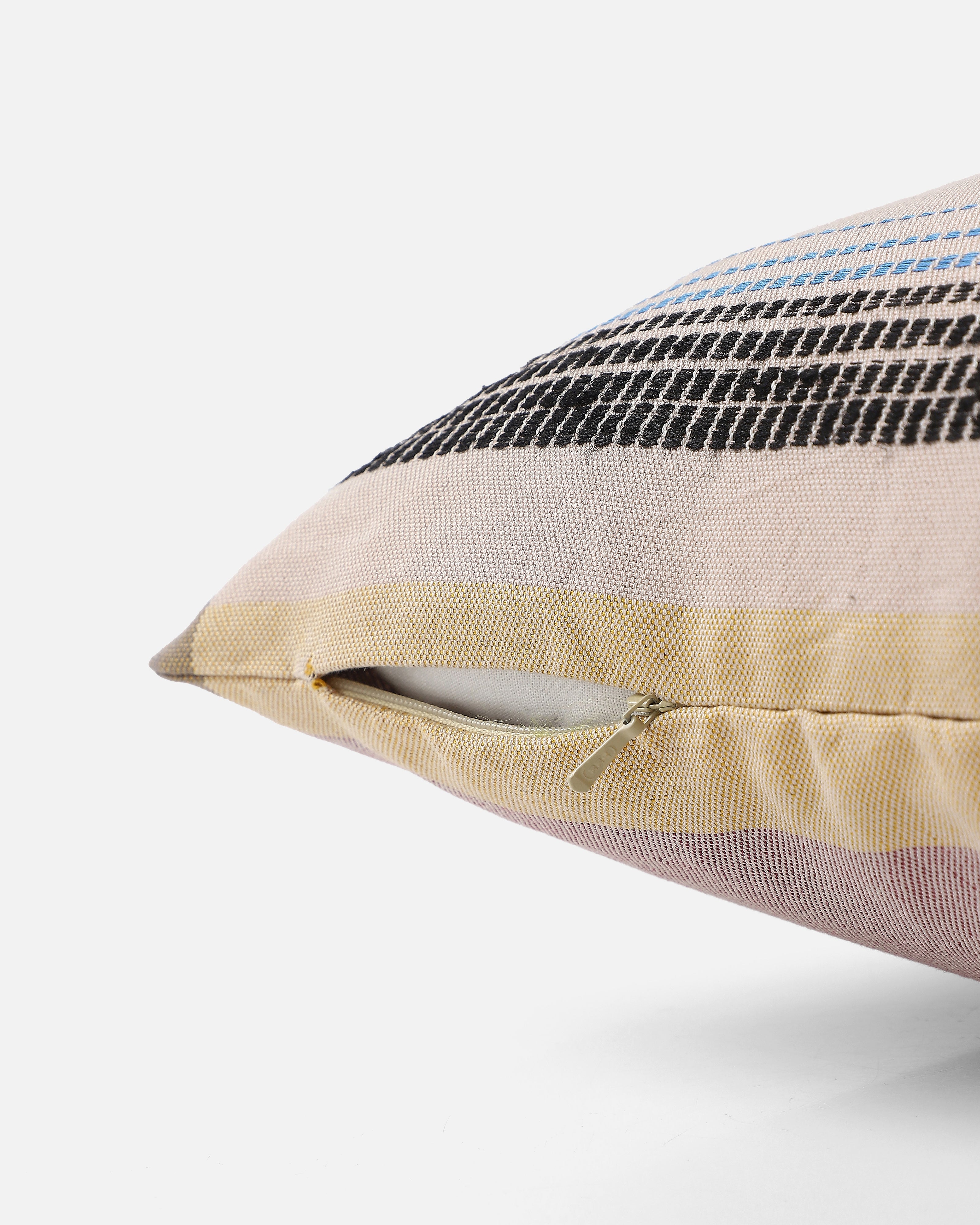 Bing Bhujodi Extra Weft Cotton Cushion Cover