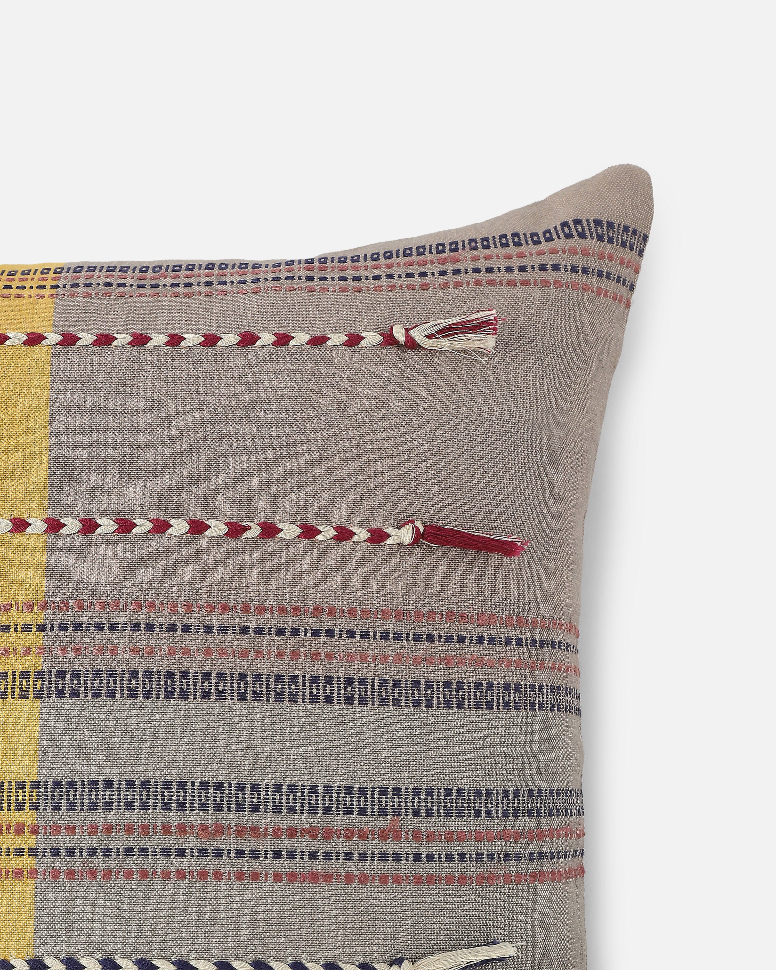 Jill Bhujodi Extra Weft Cotton Cushion Cover