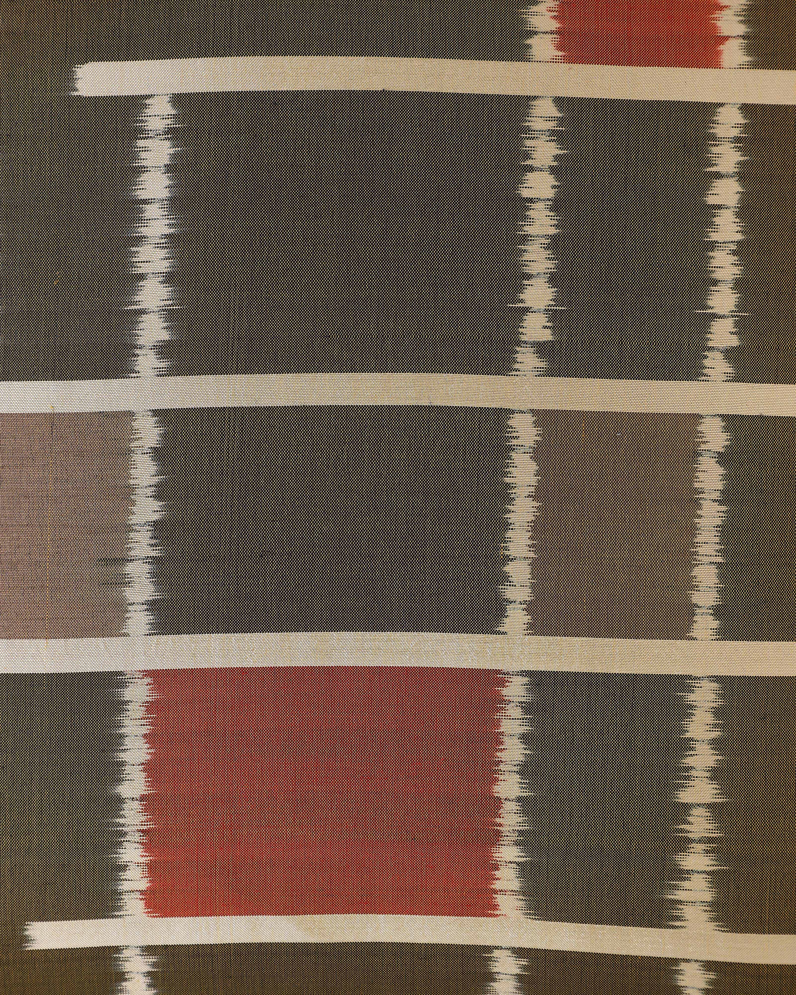 Mondrain Pochampally Weft Ikat Silk Cushion Cover