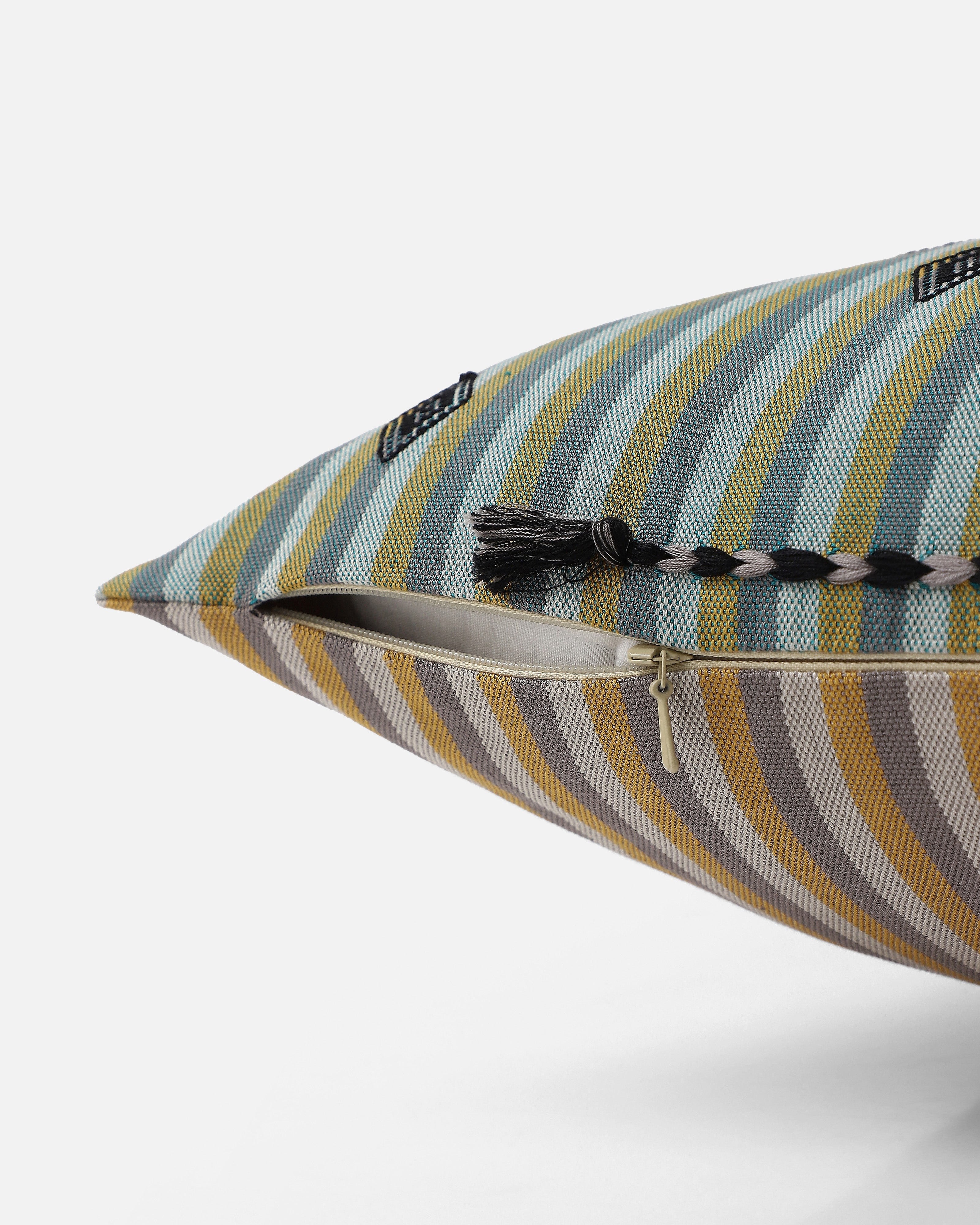 Simiya Bhujodi Extra Weft Cotton Cushion Cover