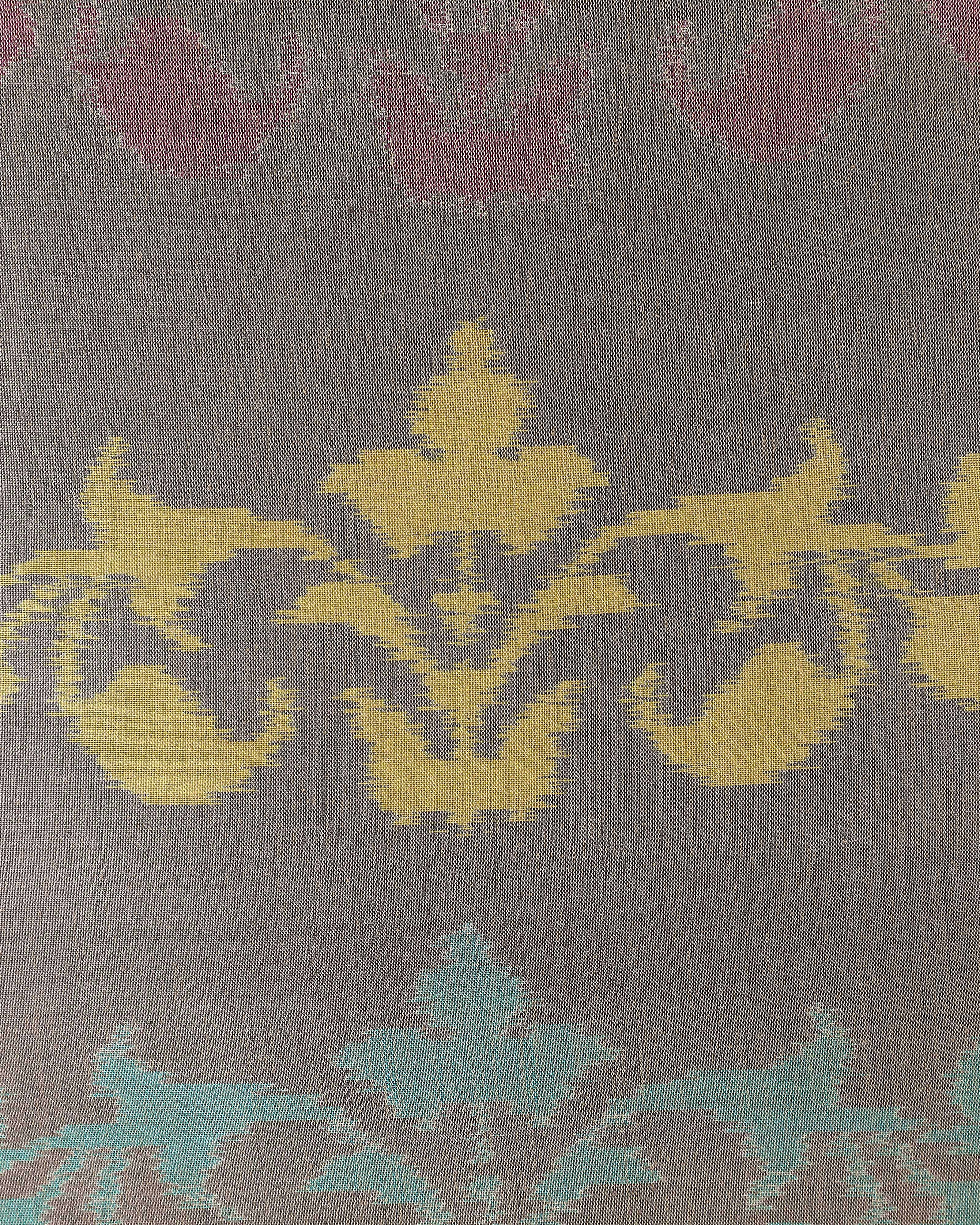 Borde Pochampally Weft Ikat Cotton Silk Cushion Cover