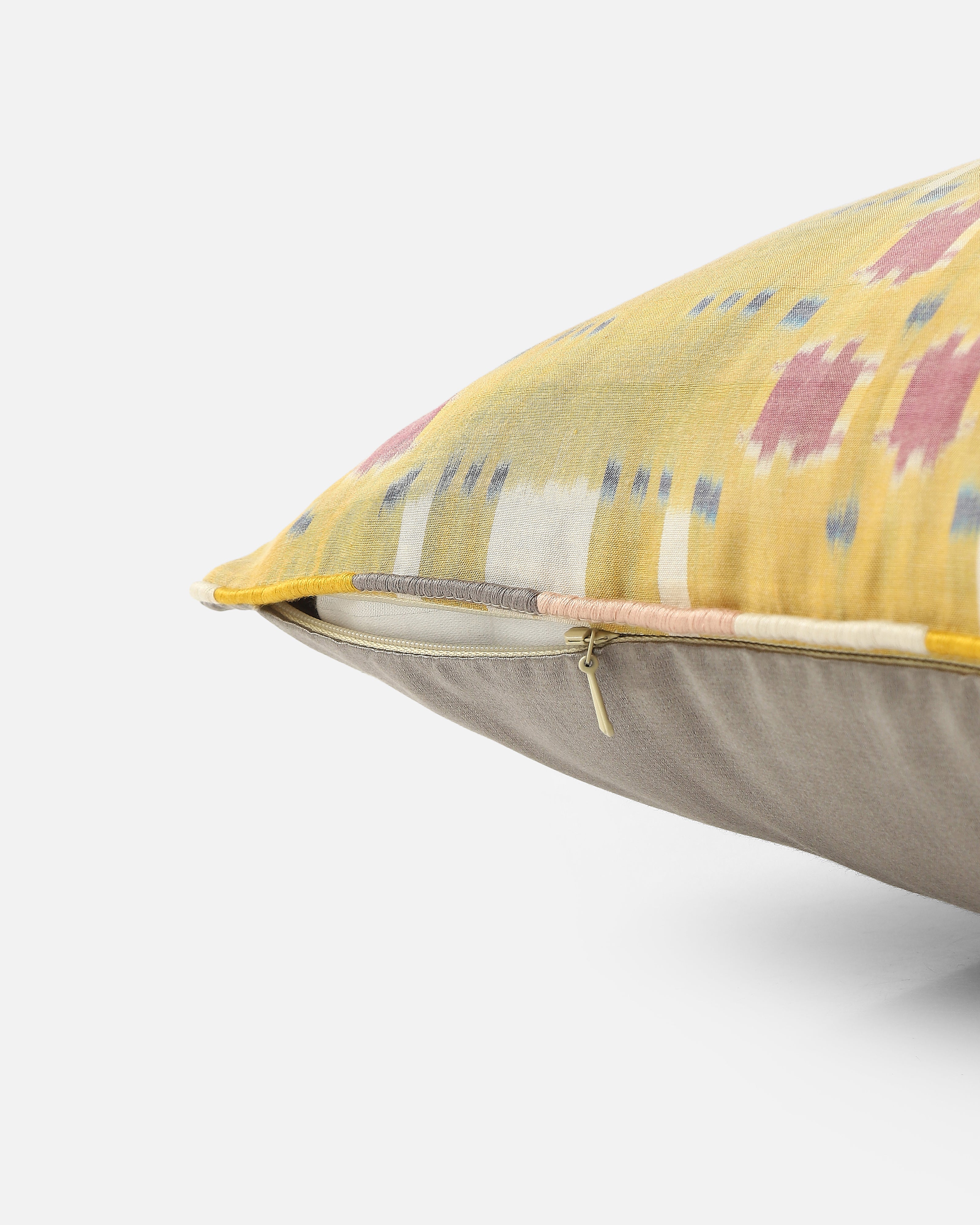 Lego Pochampally Warp Ikat Silk Cotton Cushion Cover