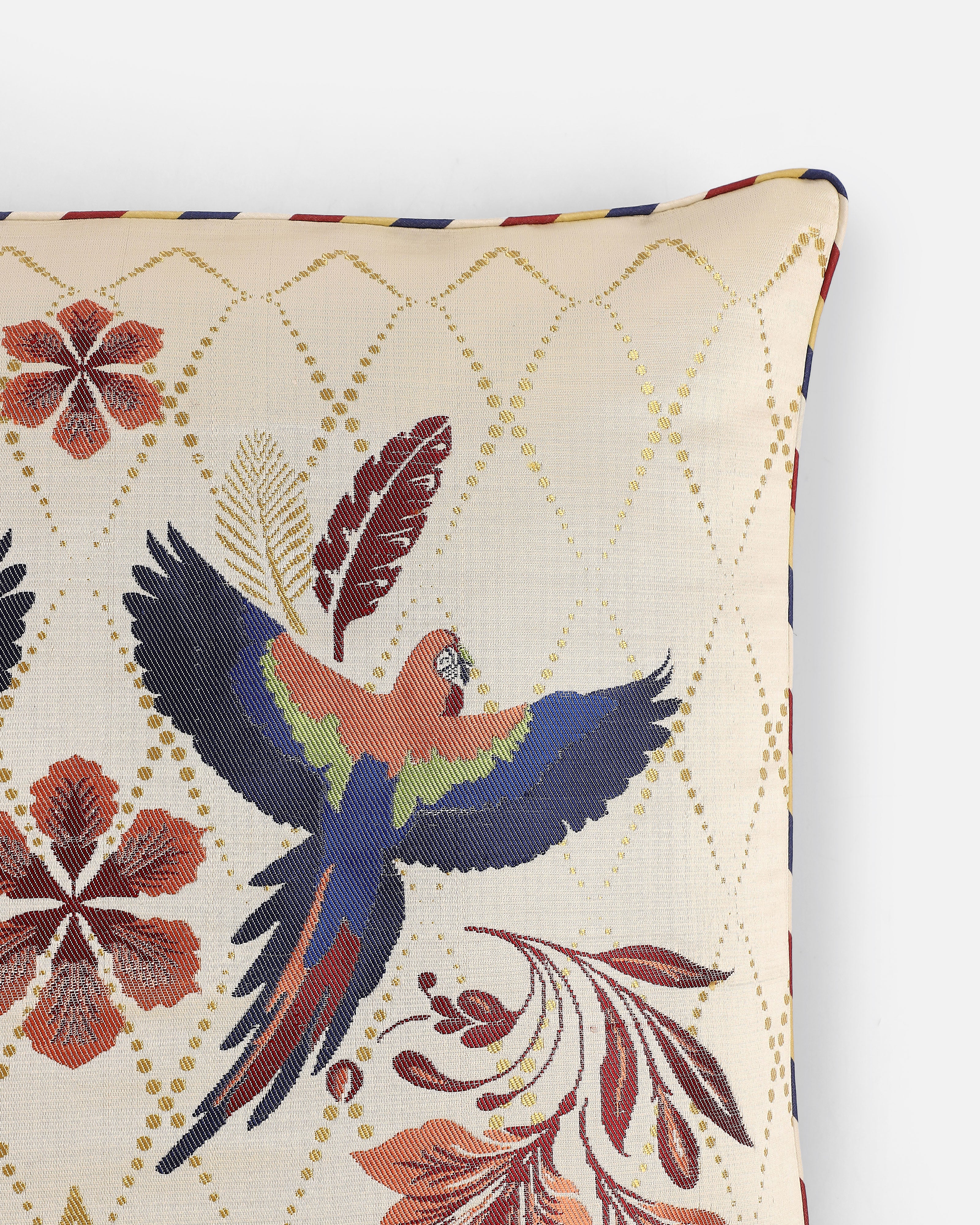 Macau Banarasi Gyasar Silk Viscose Cushion Cover