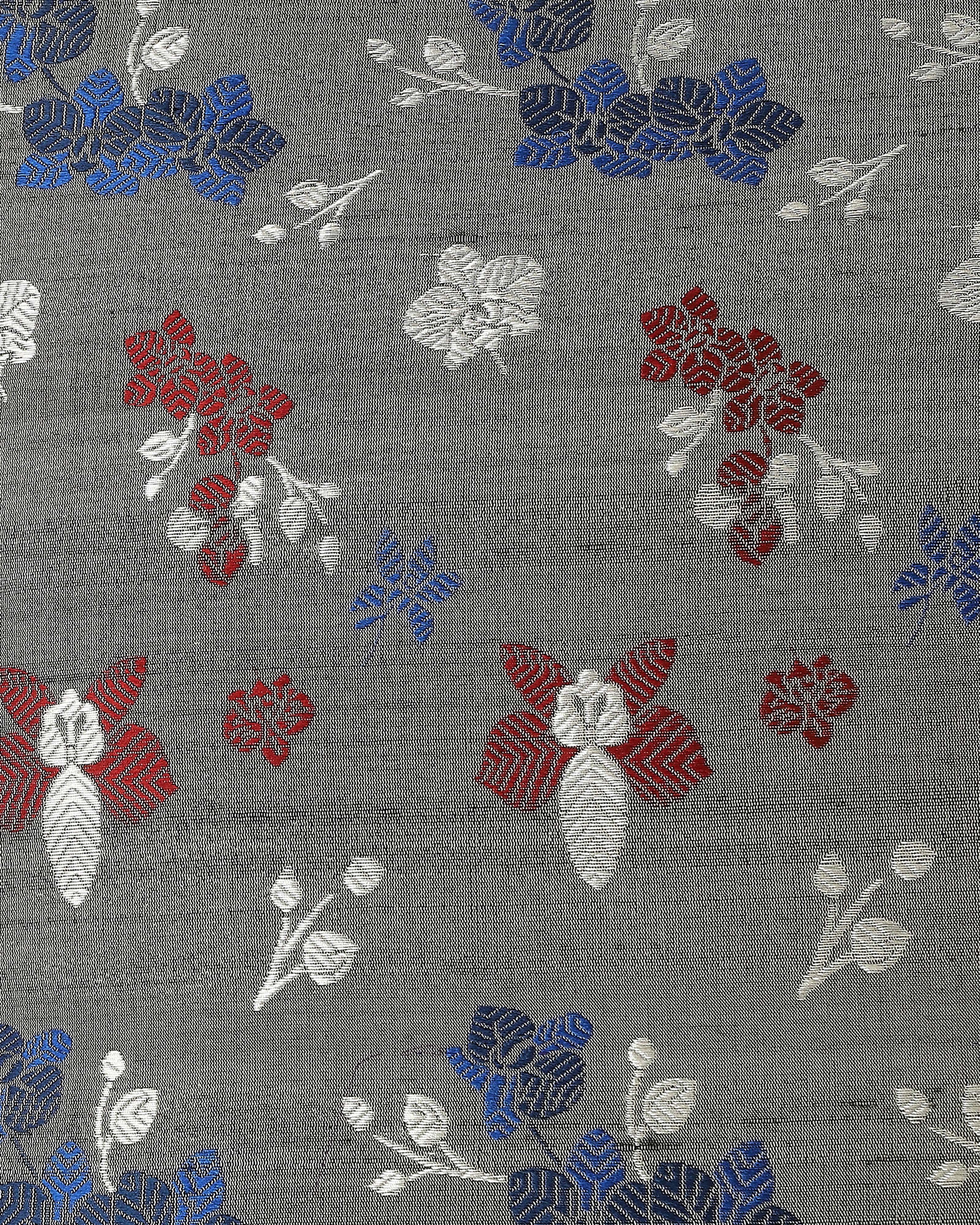 Vanilla Banarasi Fekwa Silk Cushion Cover