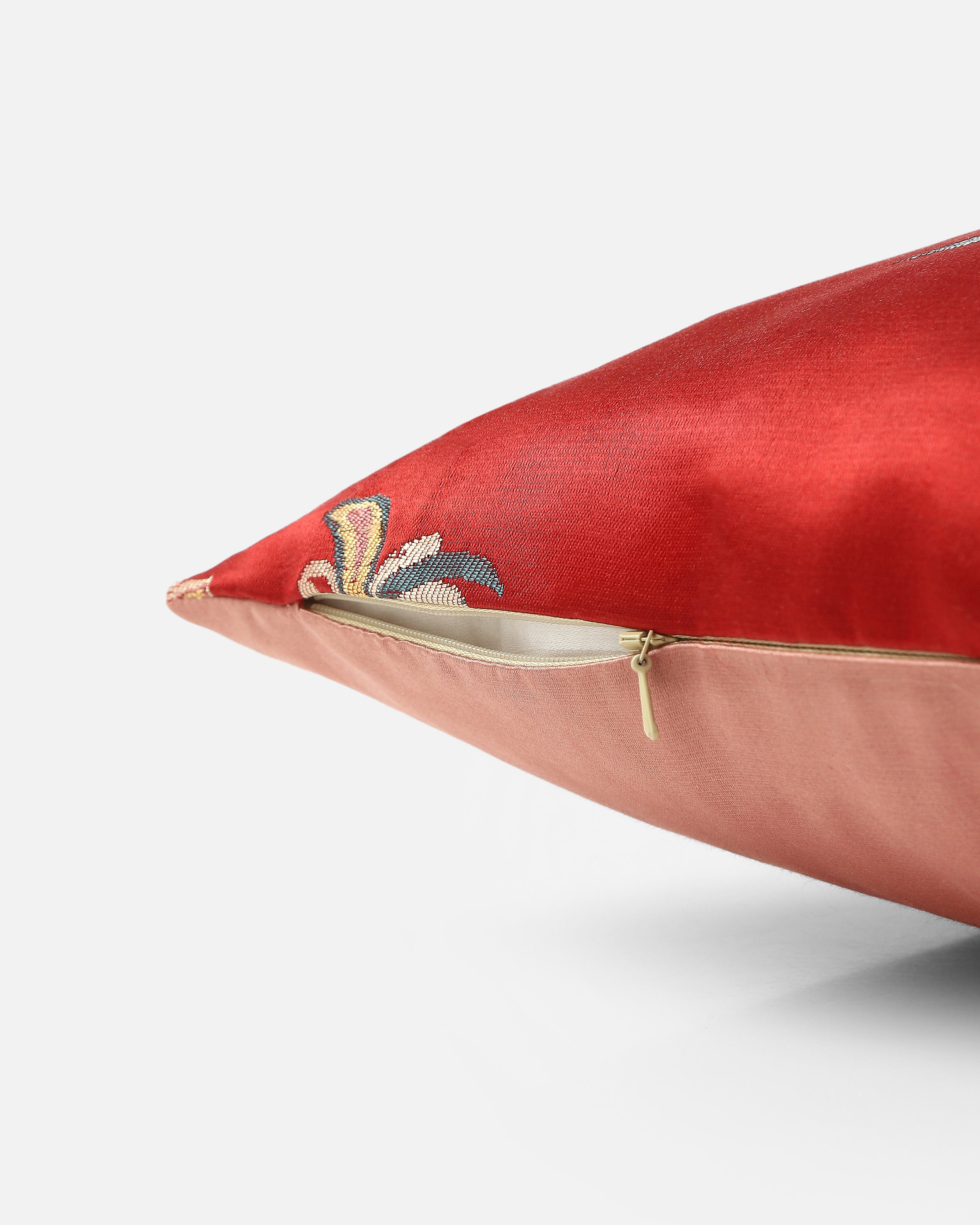 Annie Banarasi Gyasar Silk Viscose Cushion Cover