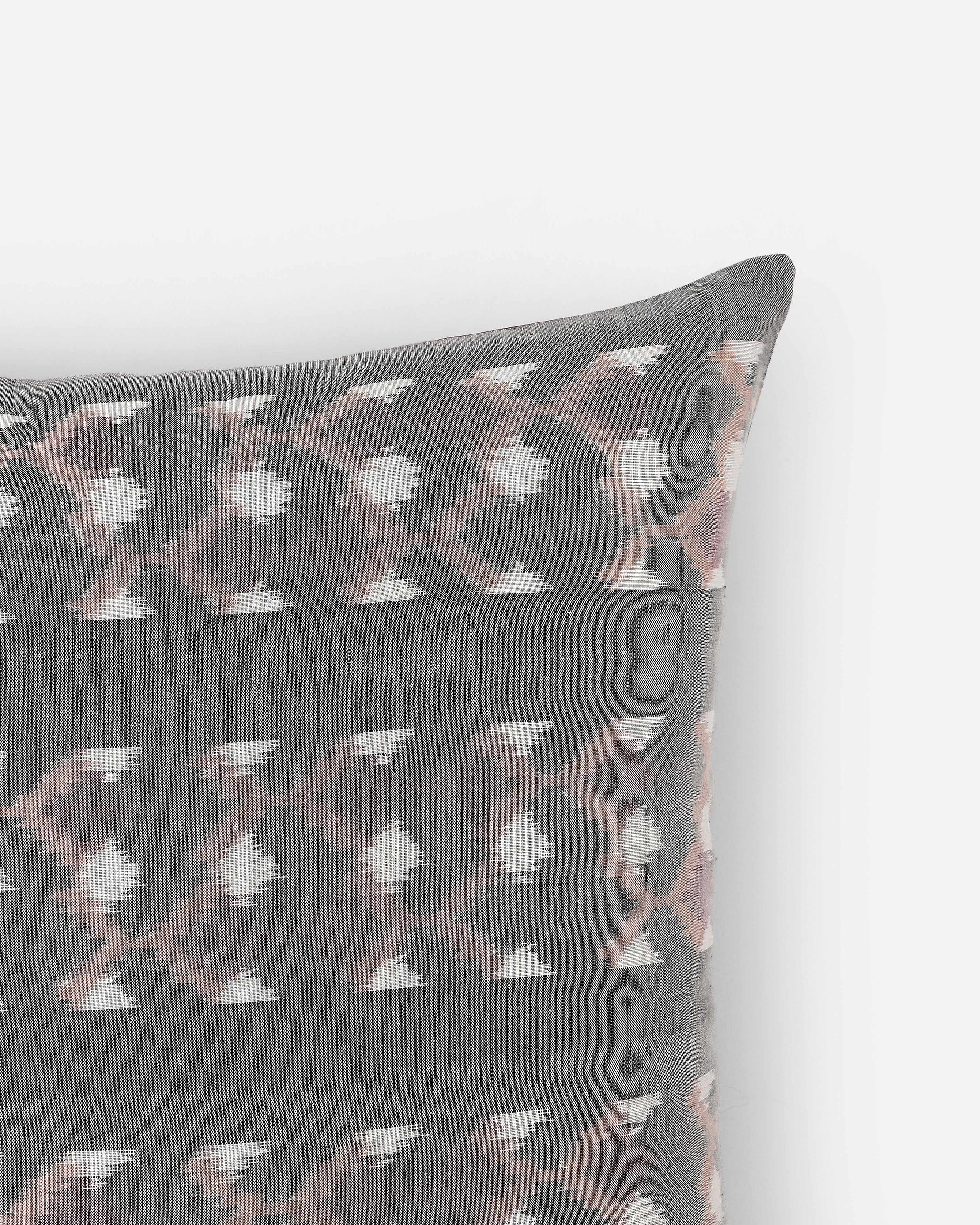 Leera Pochampally Weft Ikat Cotton Silk Cushion Cover