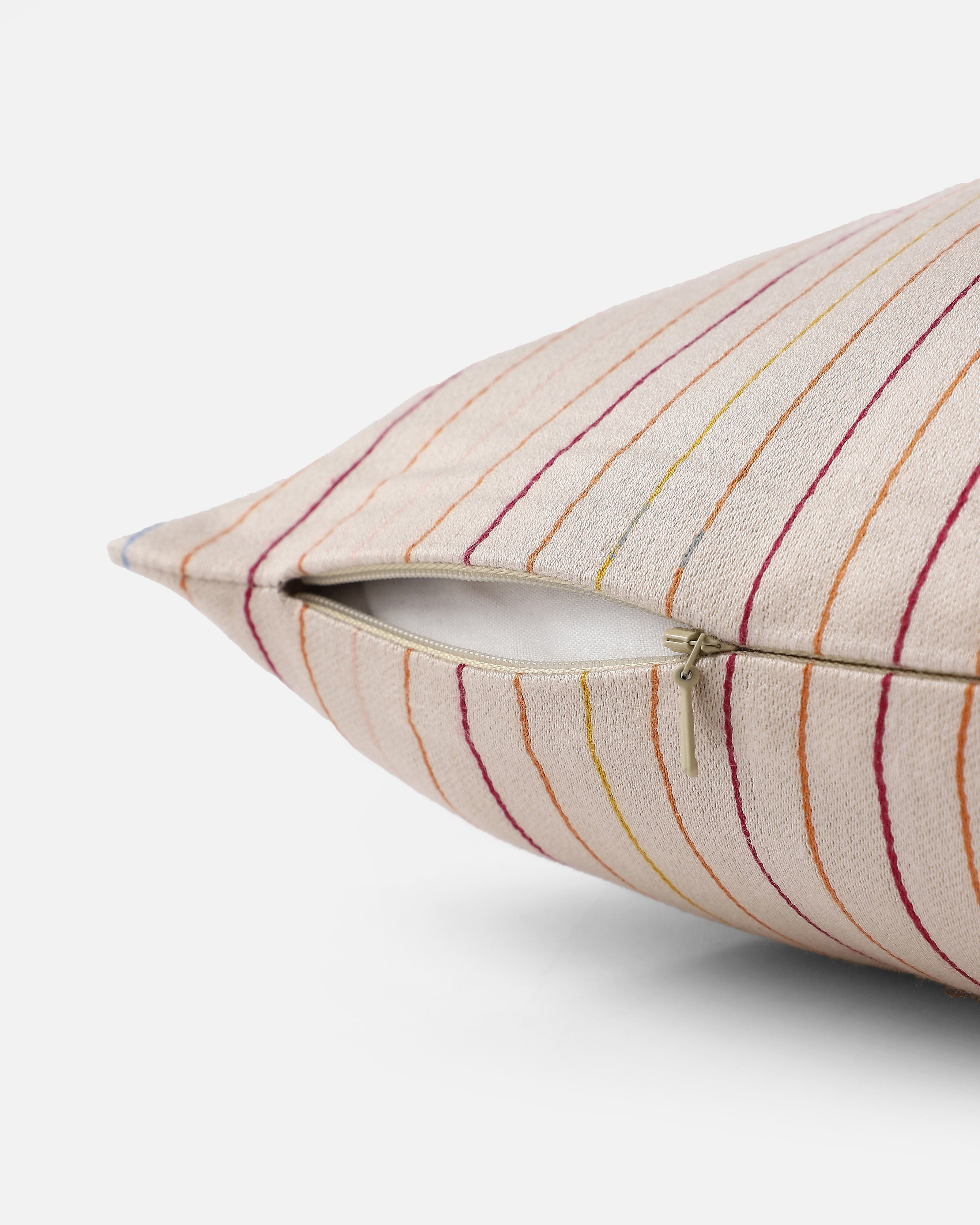 Pipli Bhujodi Mashru Viscose Cotton Cushion Cover