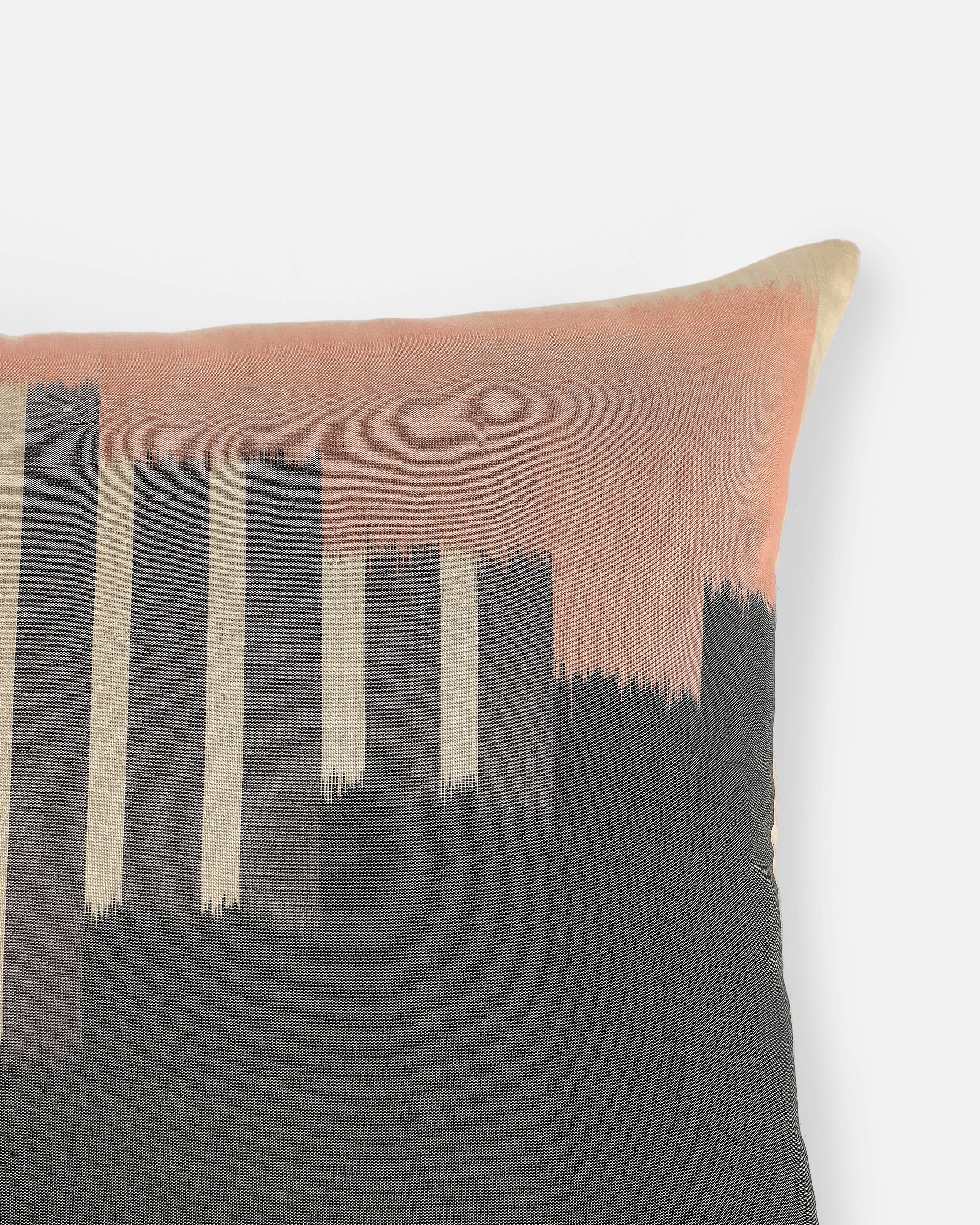 Ladder Pochampally Weft Ikat Silk Cushion Cover