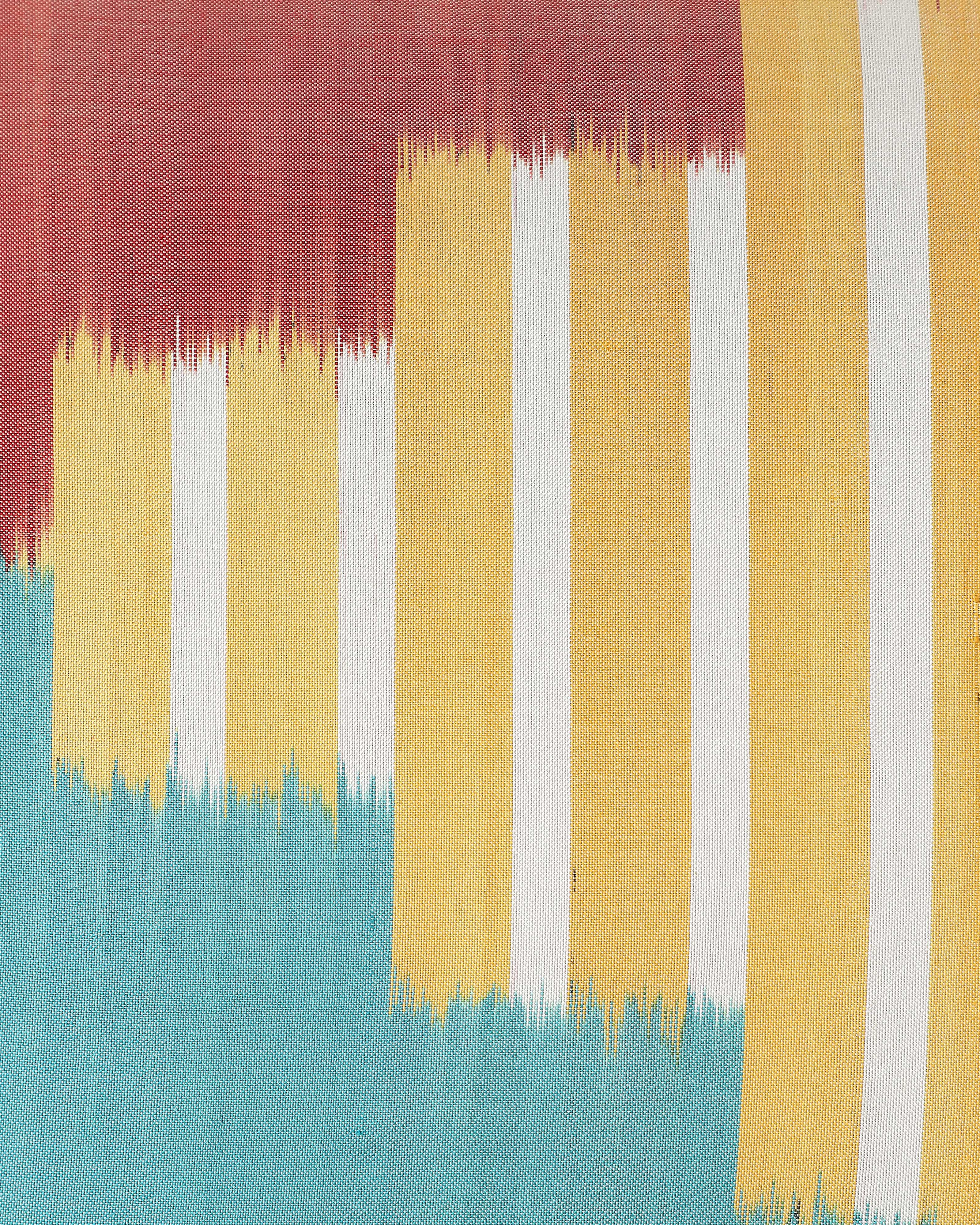 Ladder Pochampally Weft Ikat Silk Cushion Cover